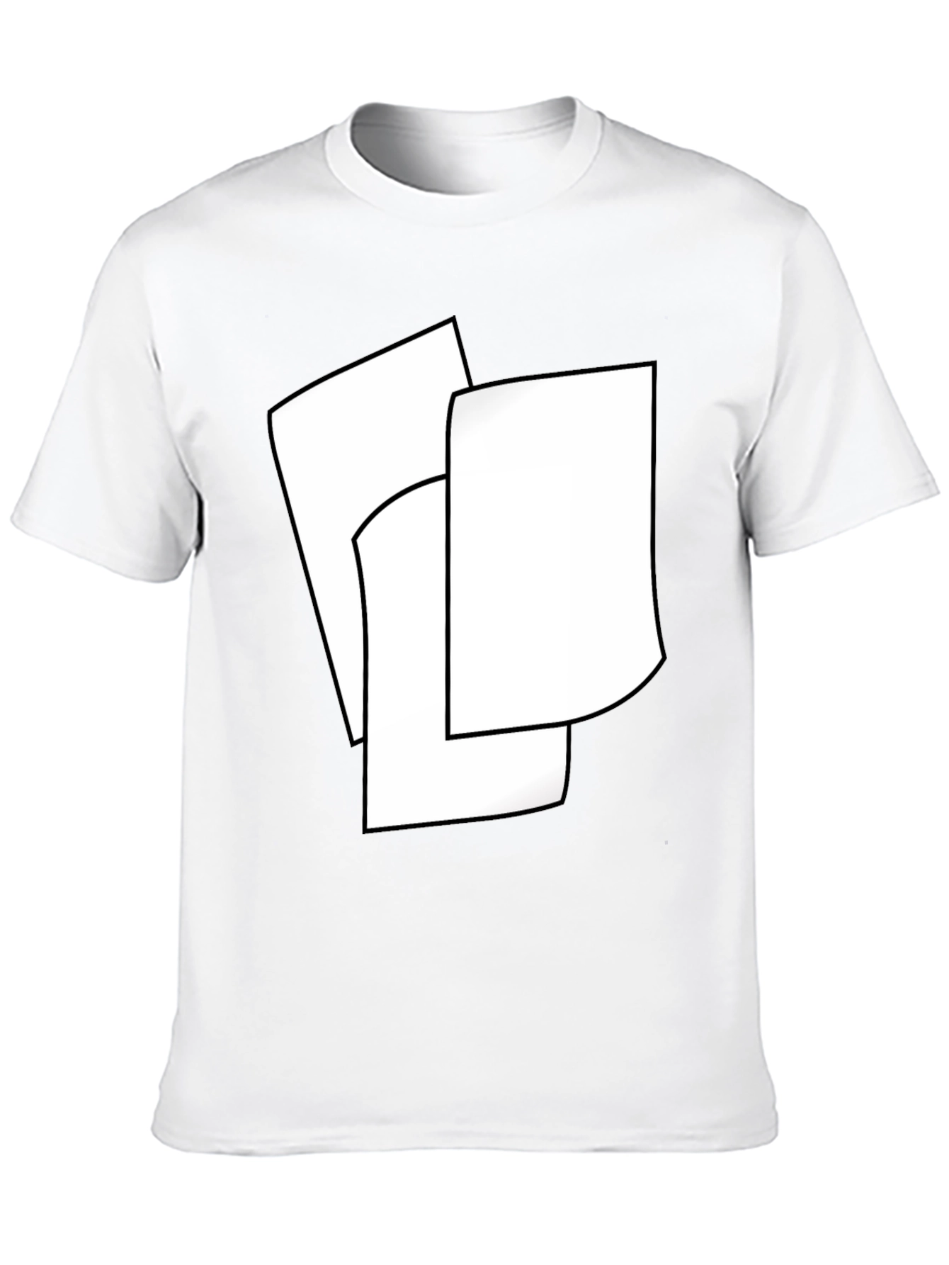 Modern Abstract Black T-Shirt