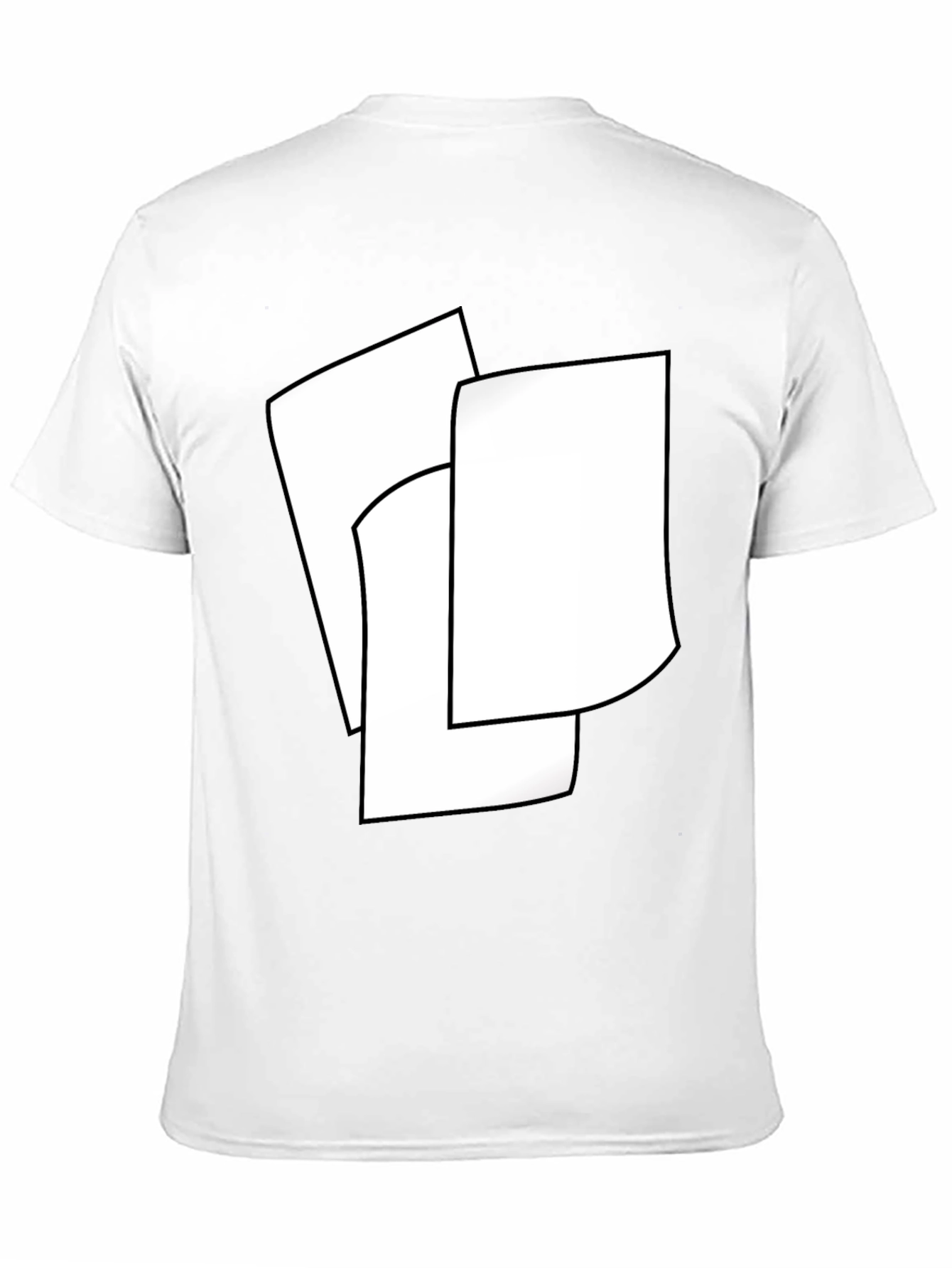 Modern Abstract Black T-Shirt