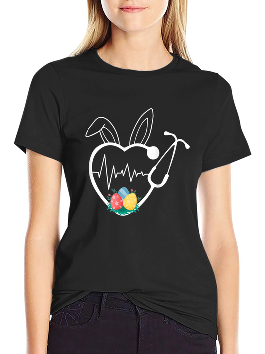 Easter Nurse Heartbeat T-Shirt