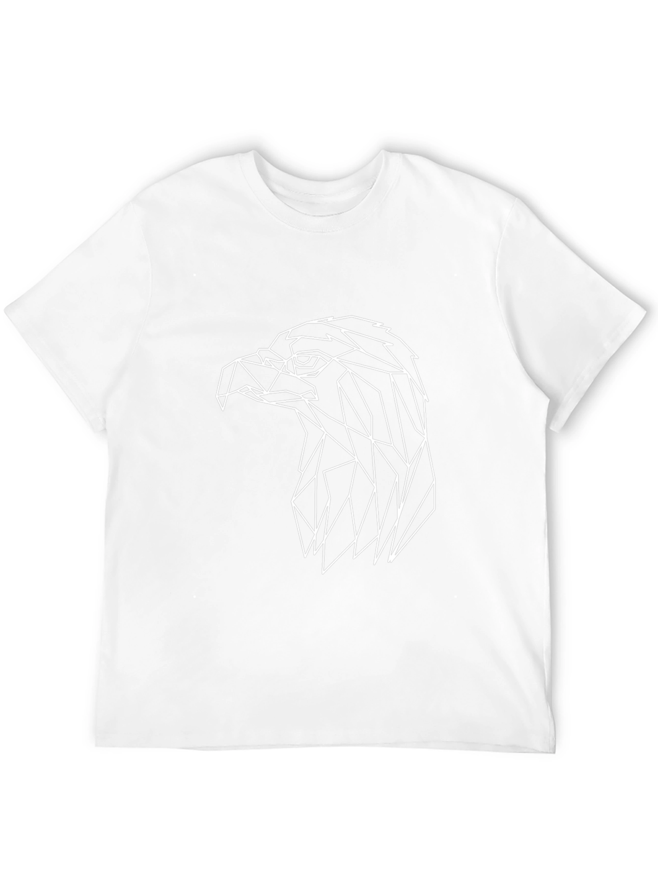 Geometric Eagle Graphic Black T-Shirt