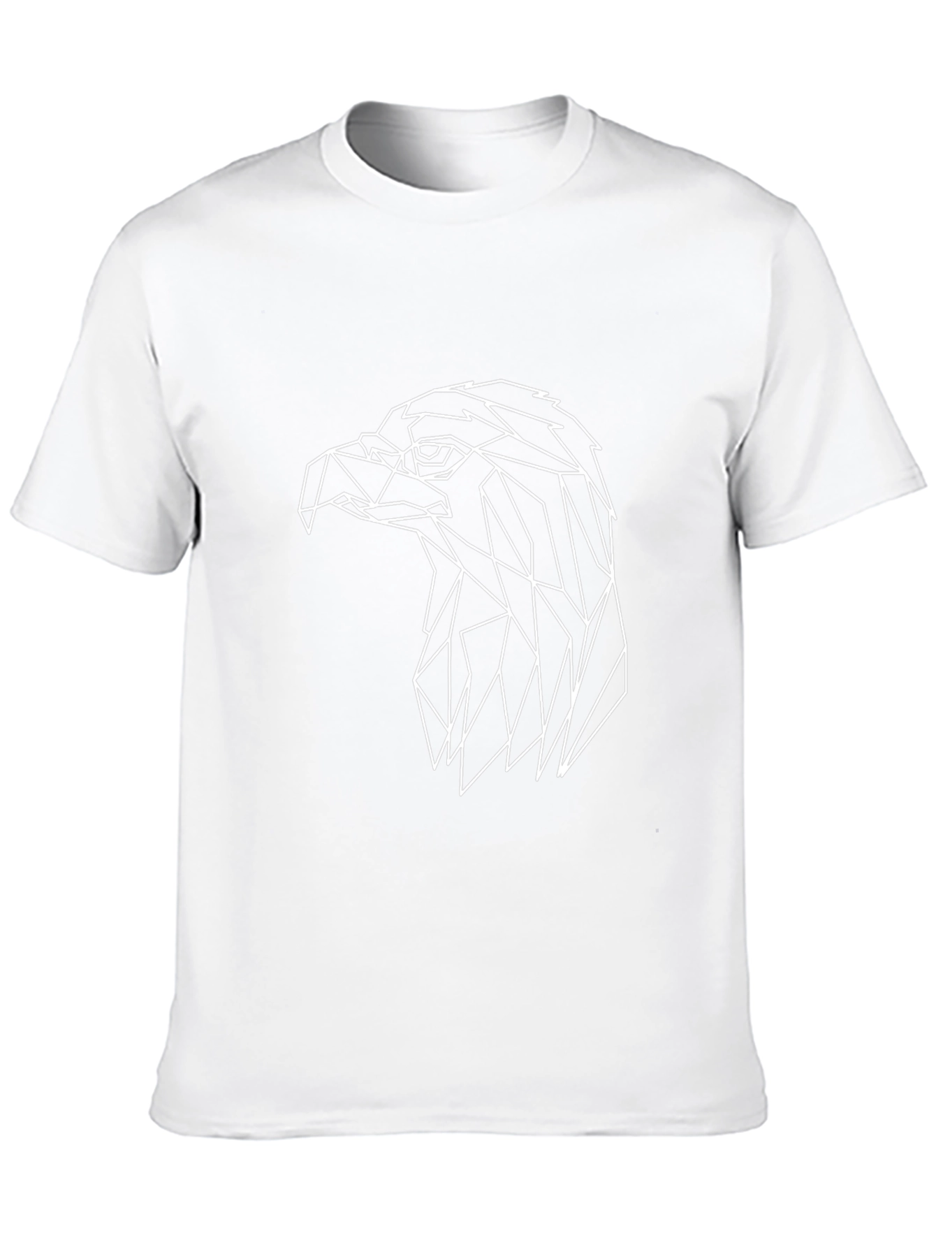 Geometric Eagle Graphic Black T-Shirt