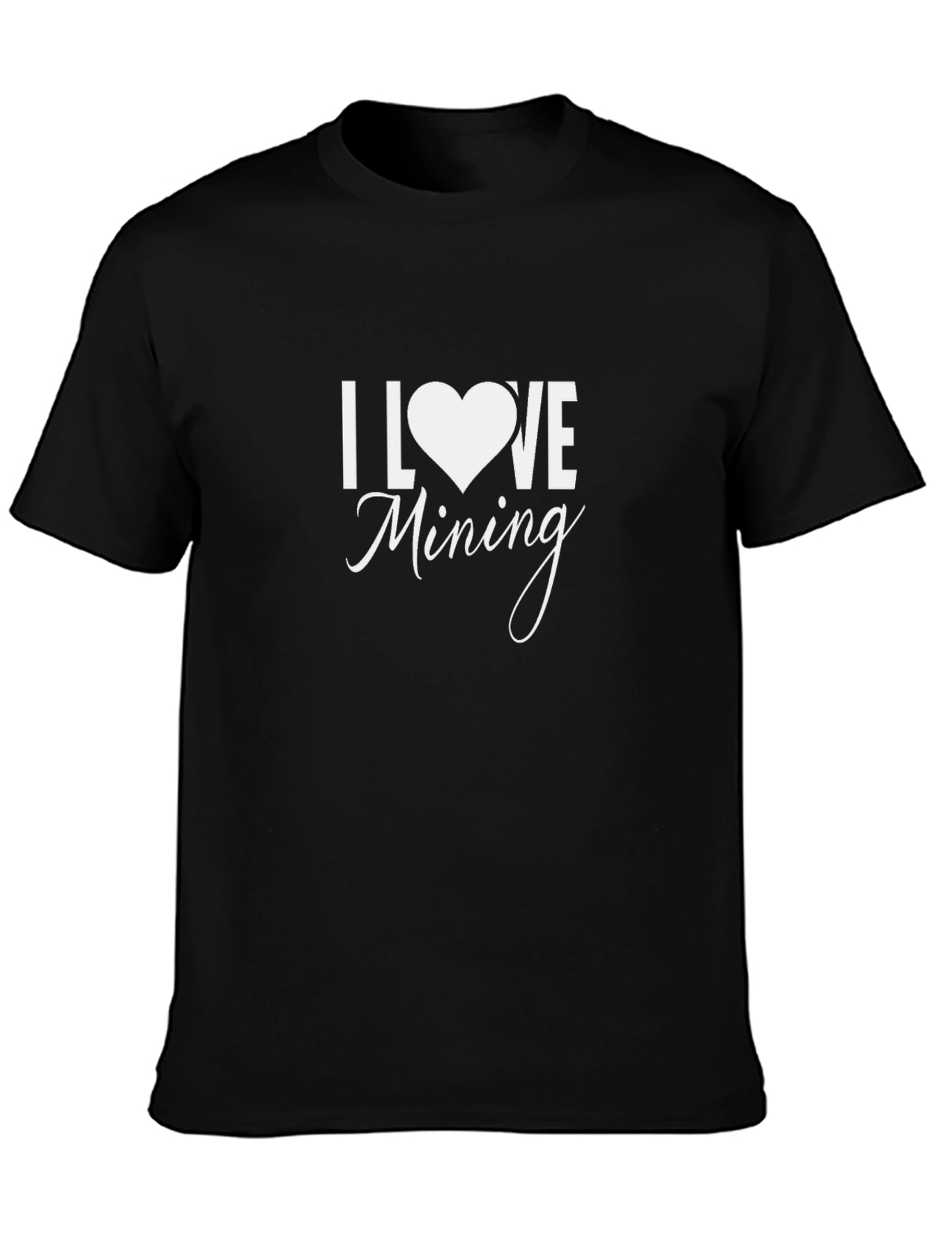 I Love Mining Black T-Shirt