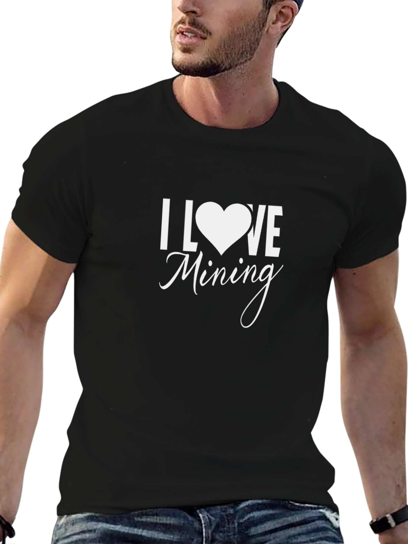 I Love Mining Black T-Shirt