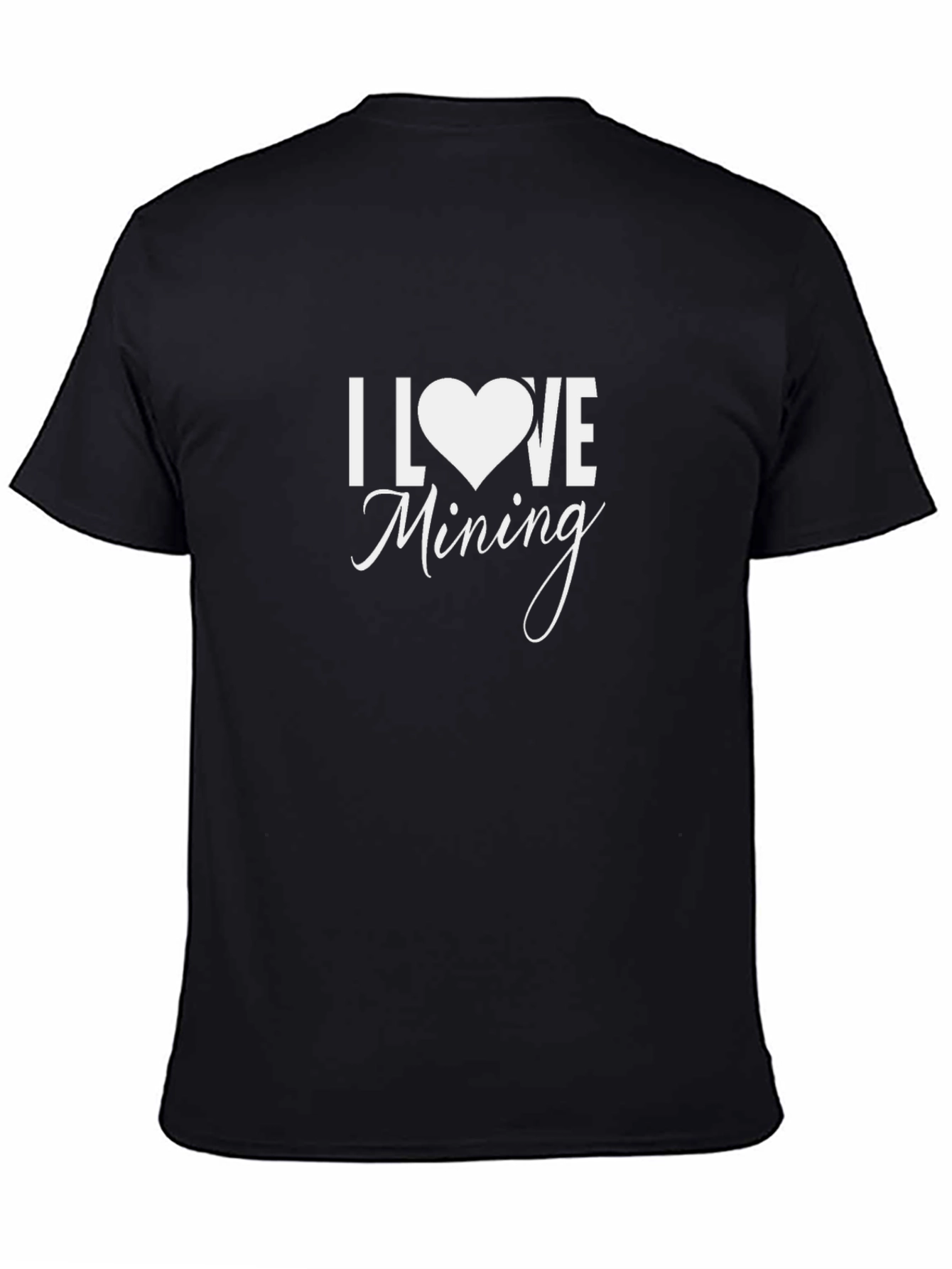 I Love Mining Black T-Shirt