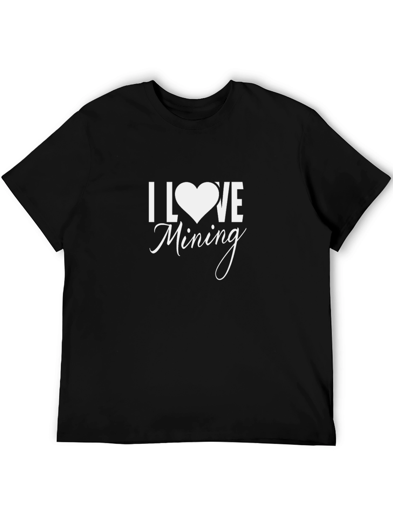 I Love Mining Black T-Shirt
