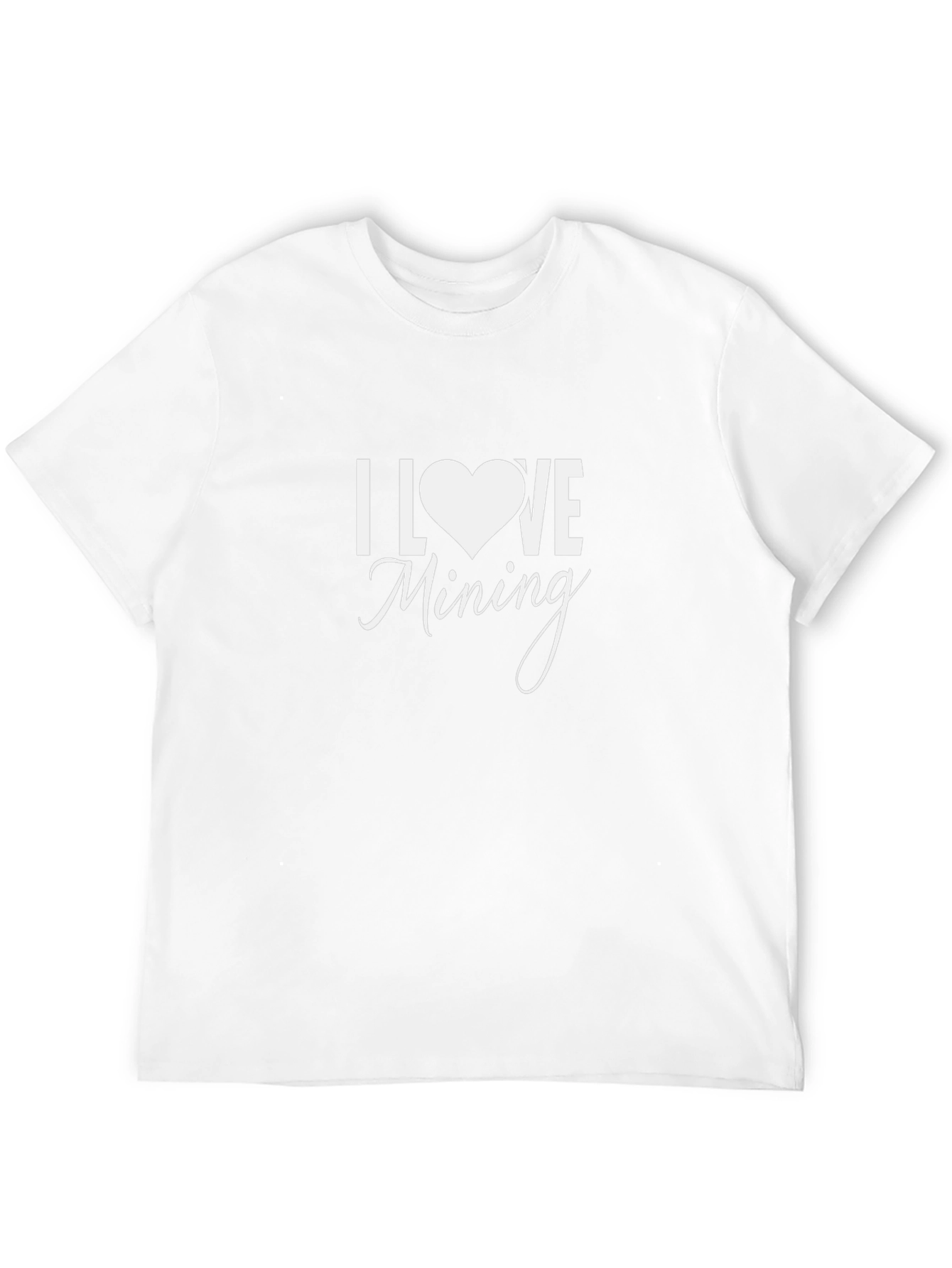 I Love Mining Black T-Shirt