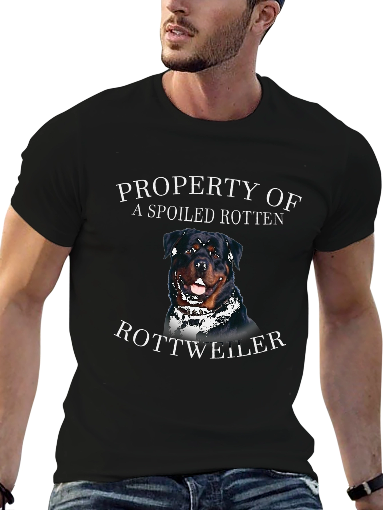 Spoiled Rotten Rottweiler Graphic T-Shirt