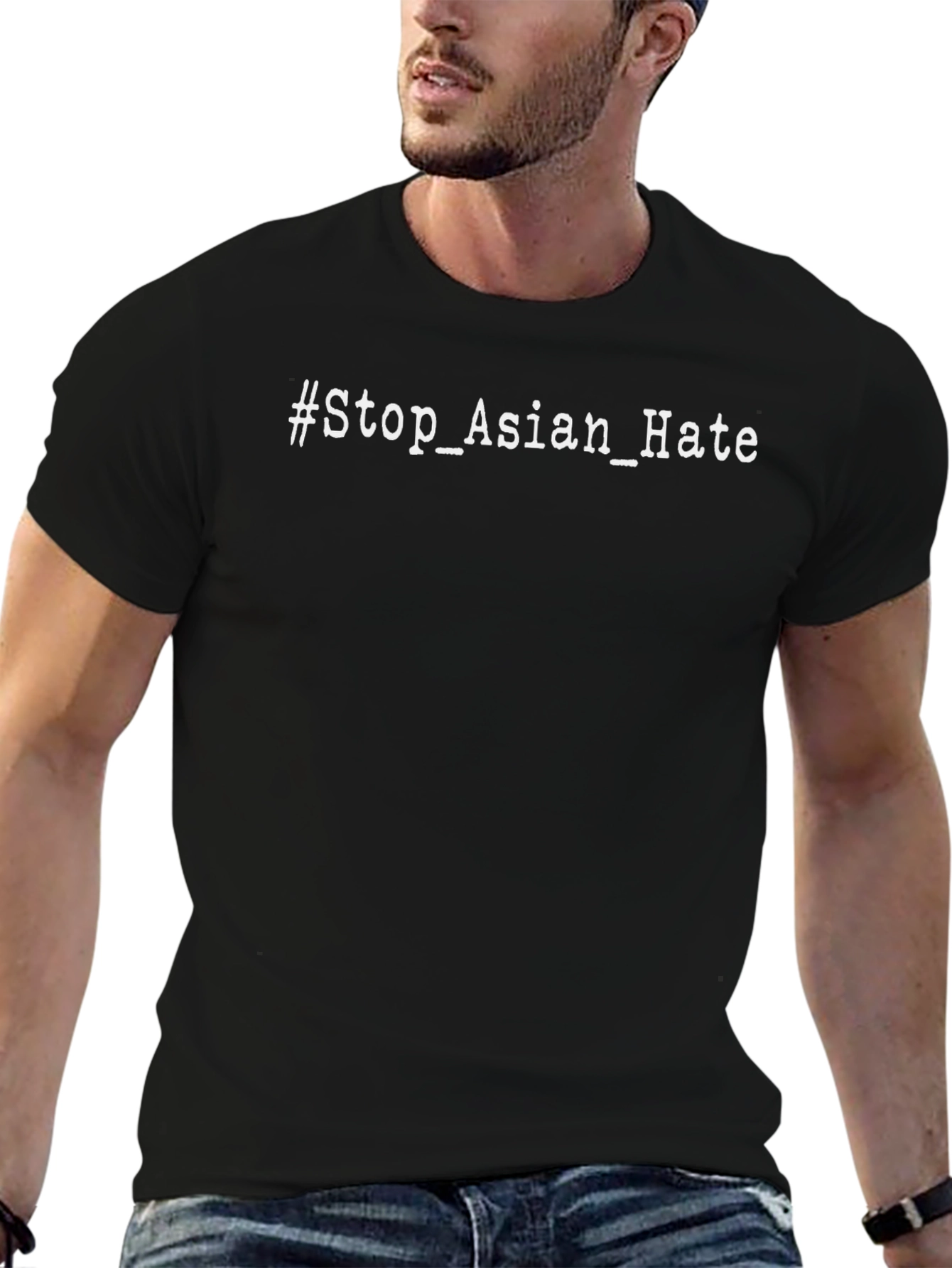 Stop Asian Hate Black T-Shirt