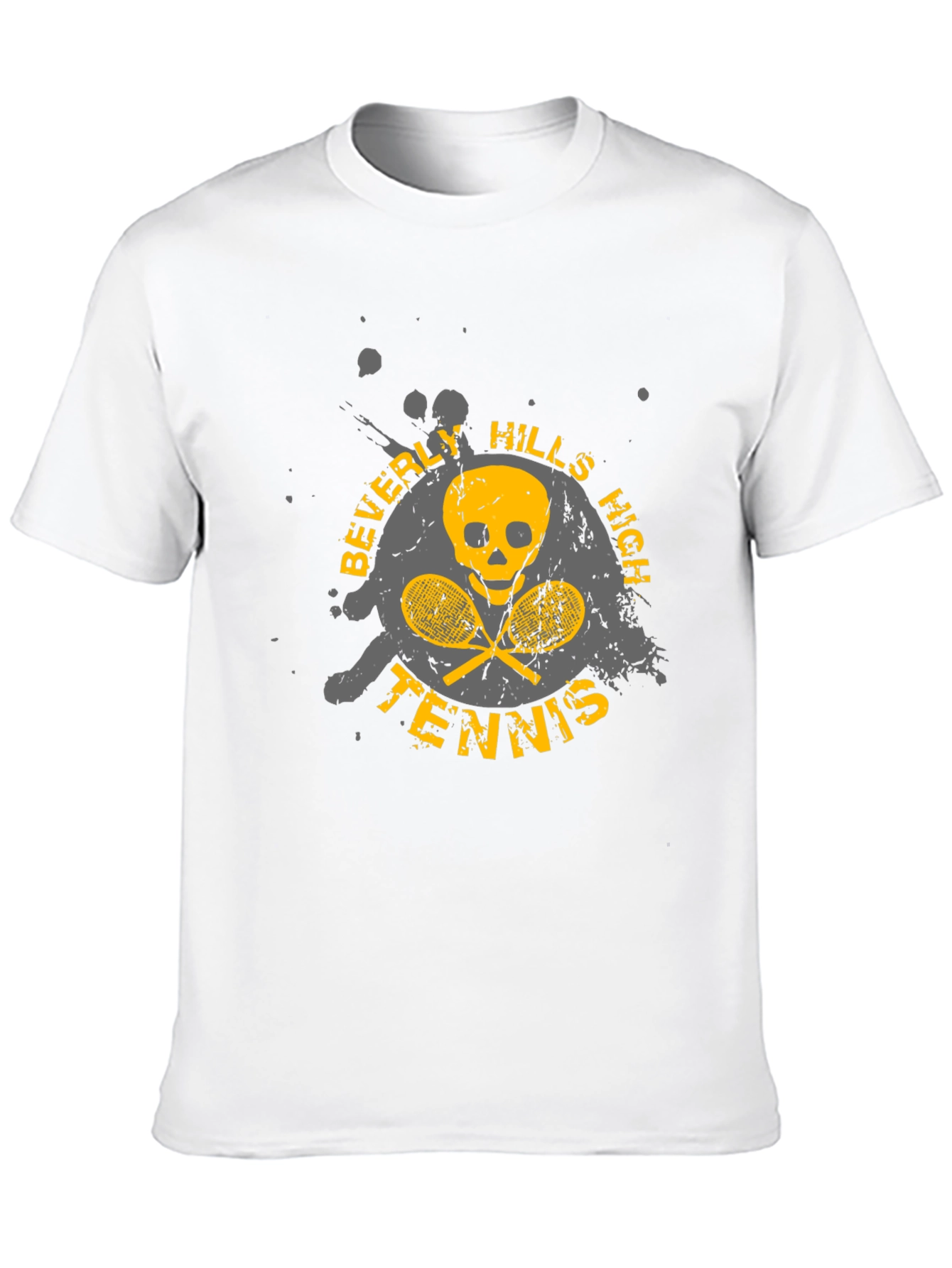 Beverly Hills High Tennis Skull Graphic Tee