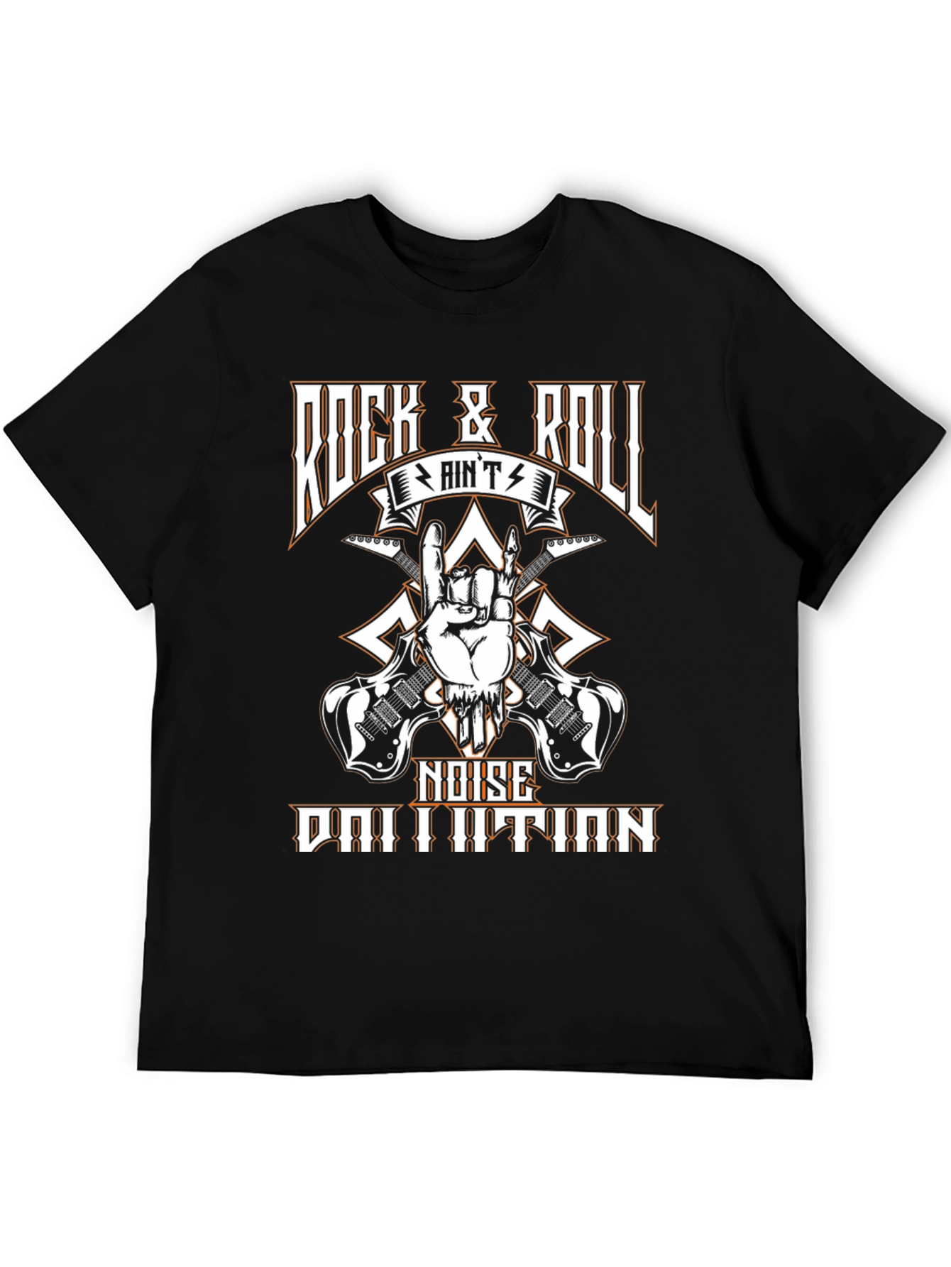 Rock & Roll Aint Noise Pollution Graphic T-Shirt