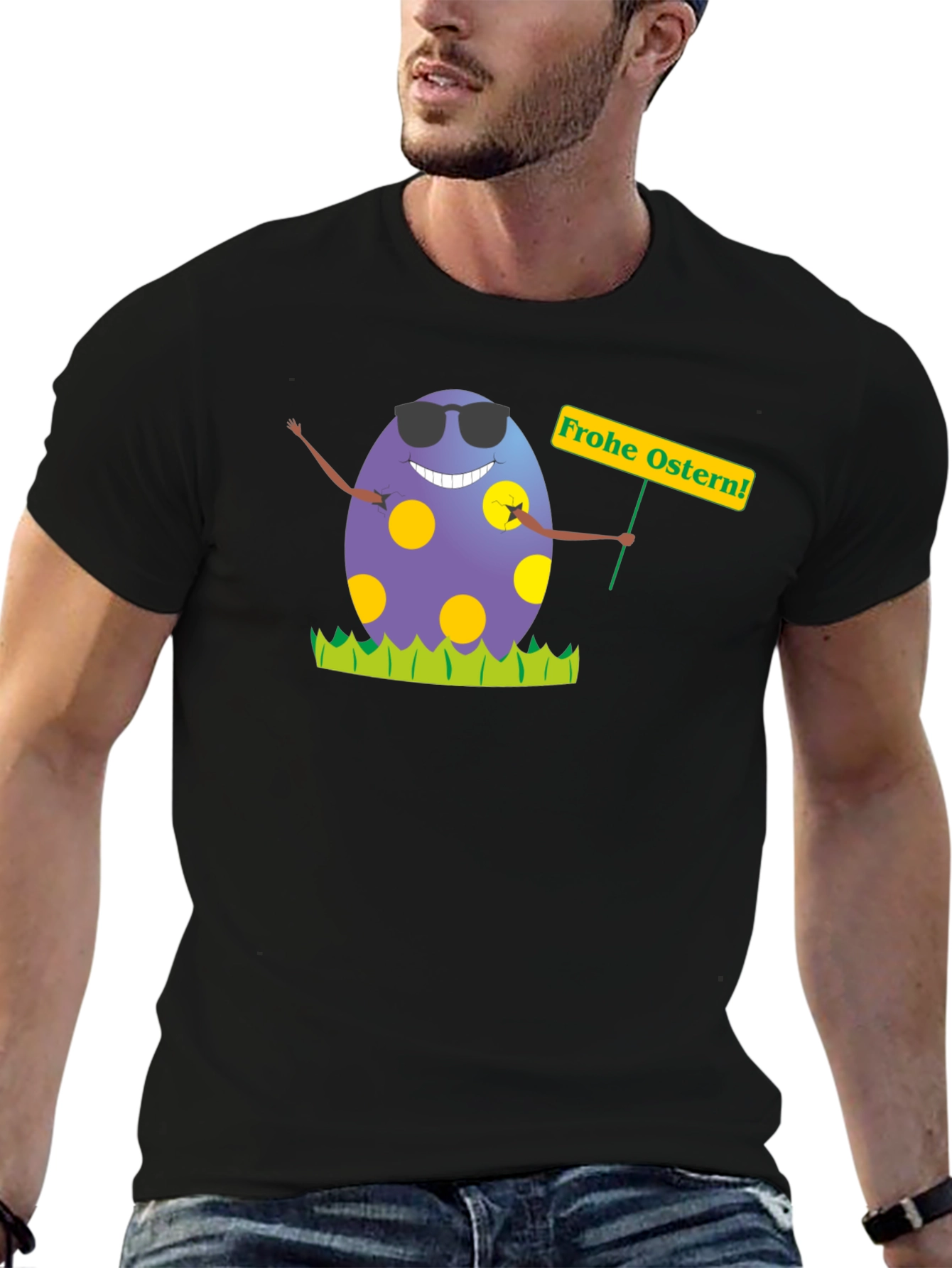 Happy Easter Egg Graphic T-Shirt