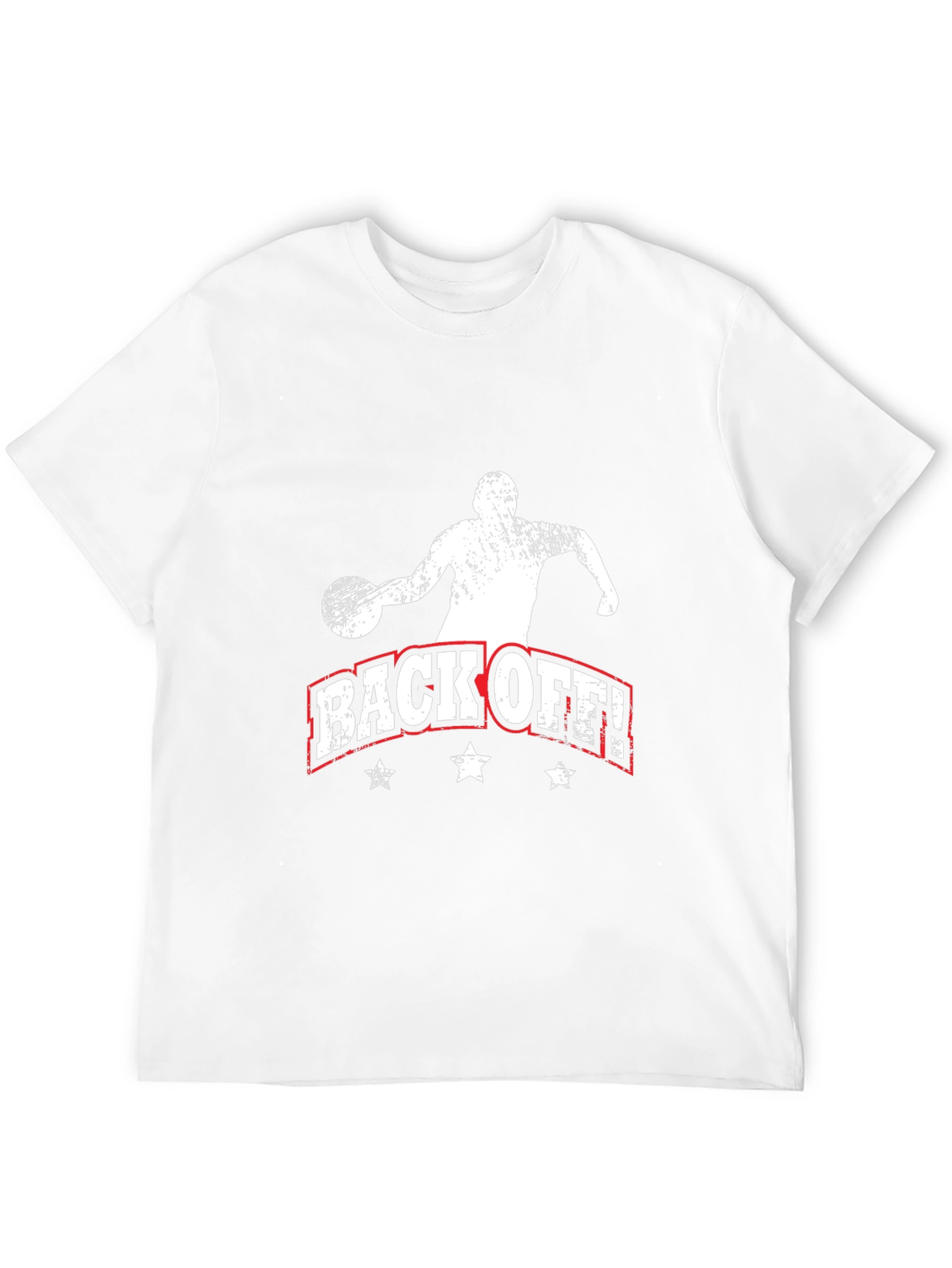 Mens Black BACK OFF! Basketball Graphic Tee