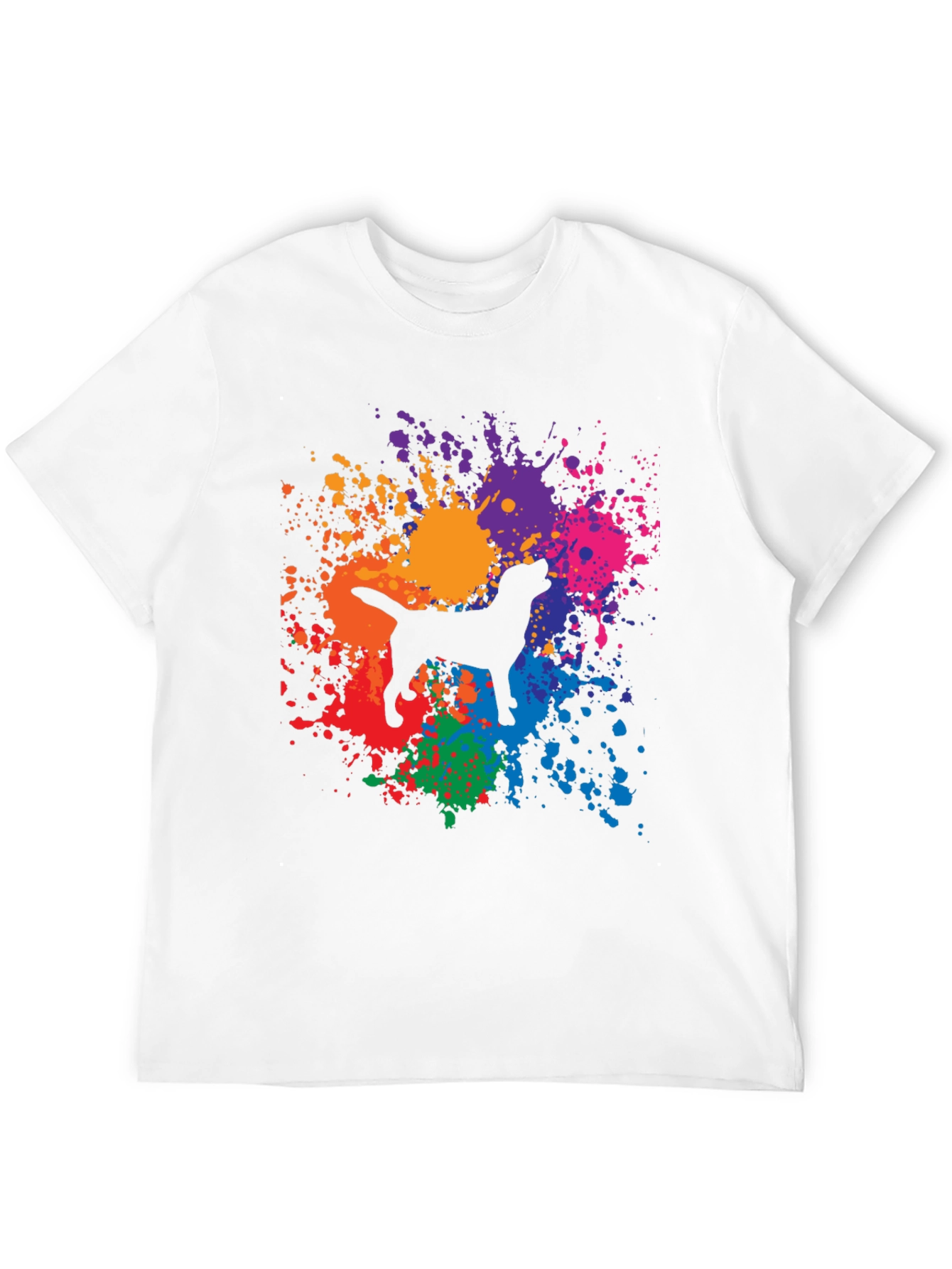 Dog Paint Splatter Graphic Tee