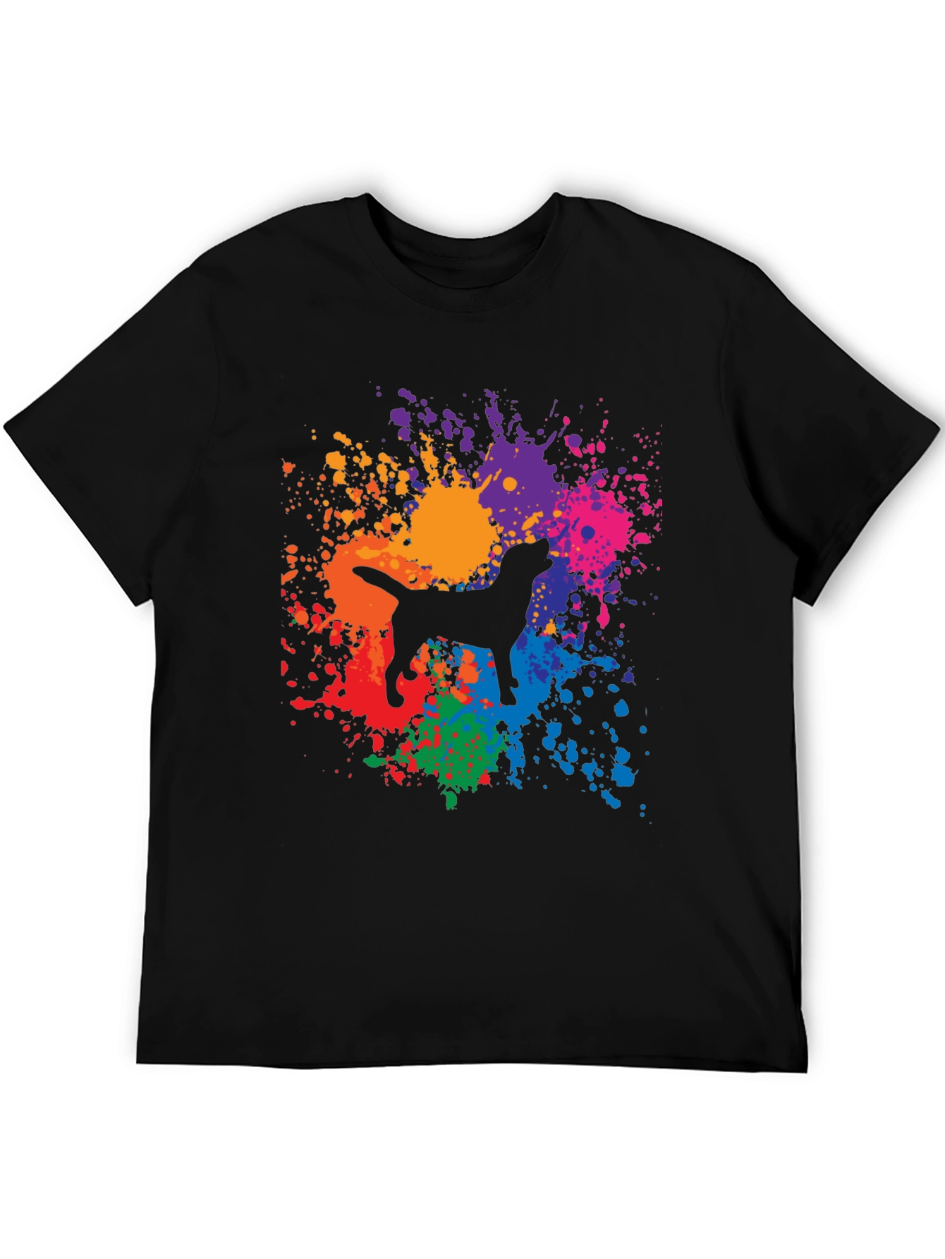 Dog Paint Splatter Graphic Tee