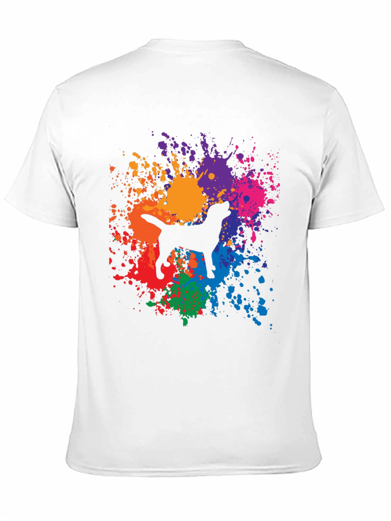 Dog Paint Splatter Graphic Tee