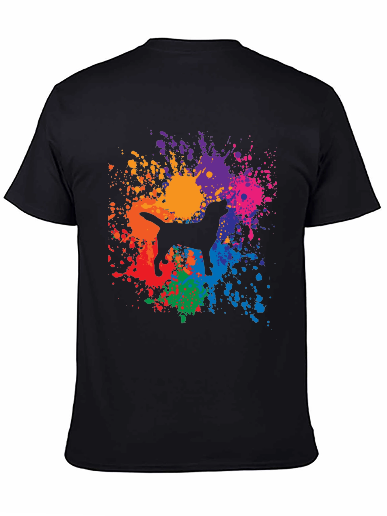Dog Paint Splatter Graphic Tee