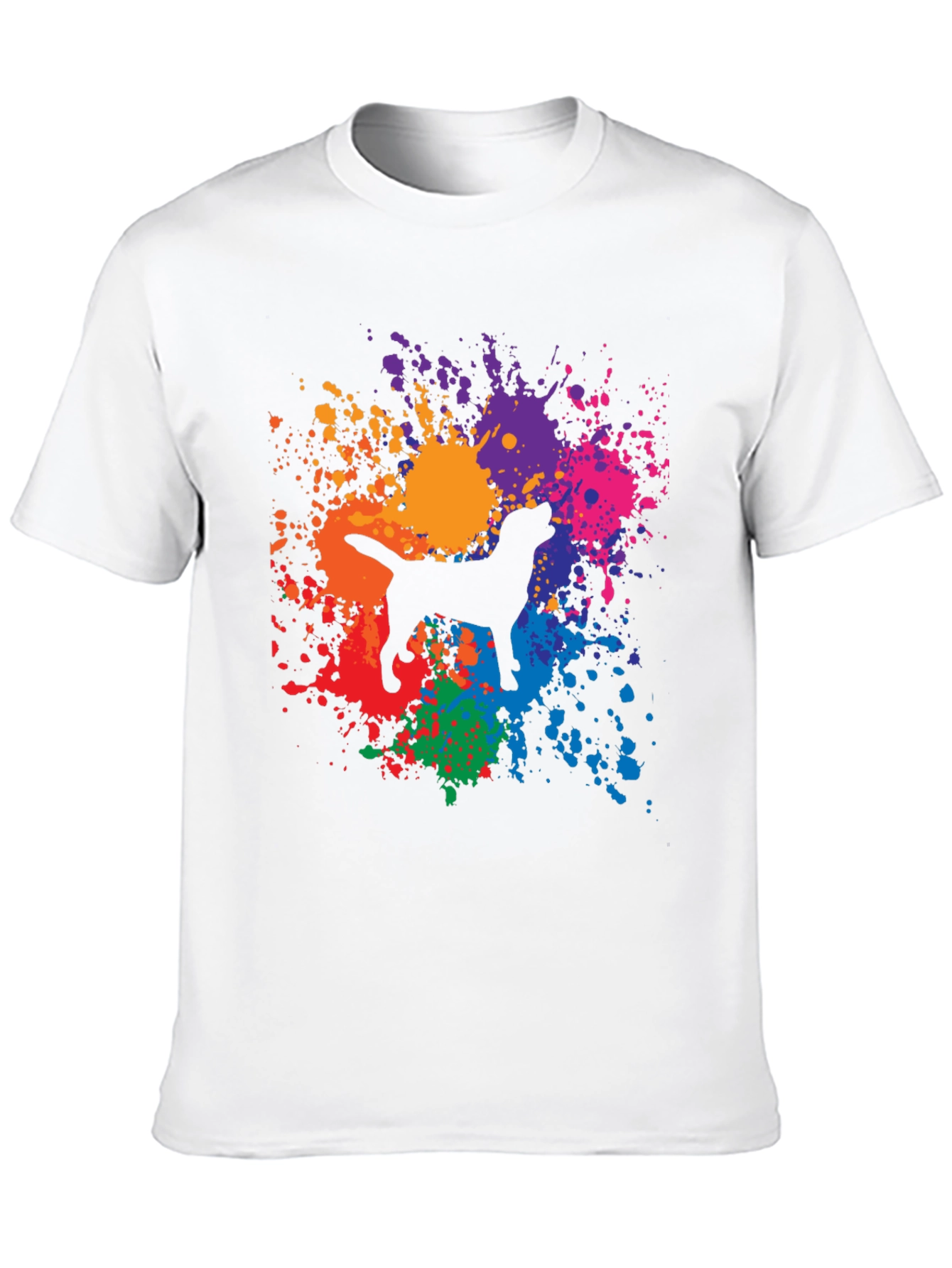 Dog Paint Splatter Graphic Tee