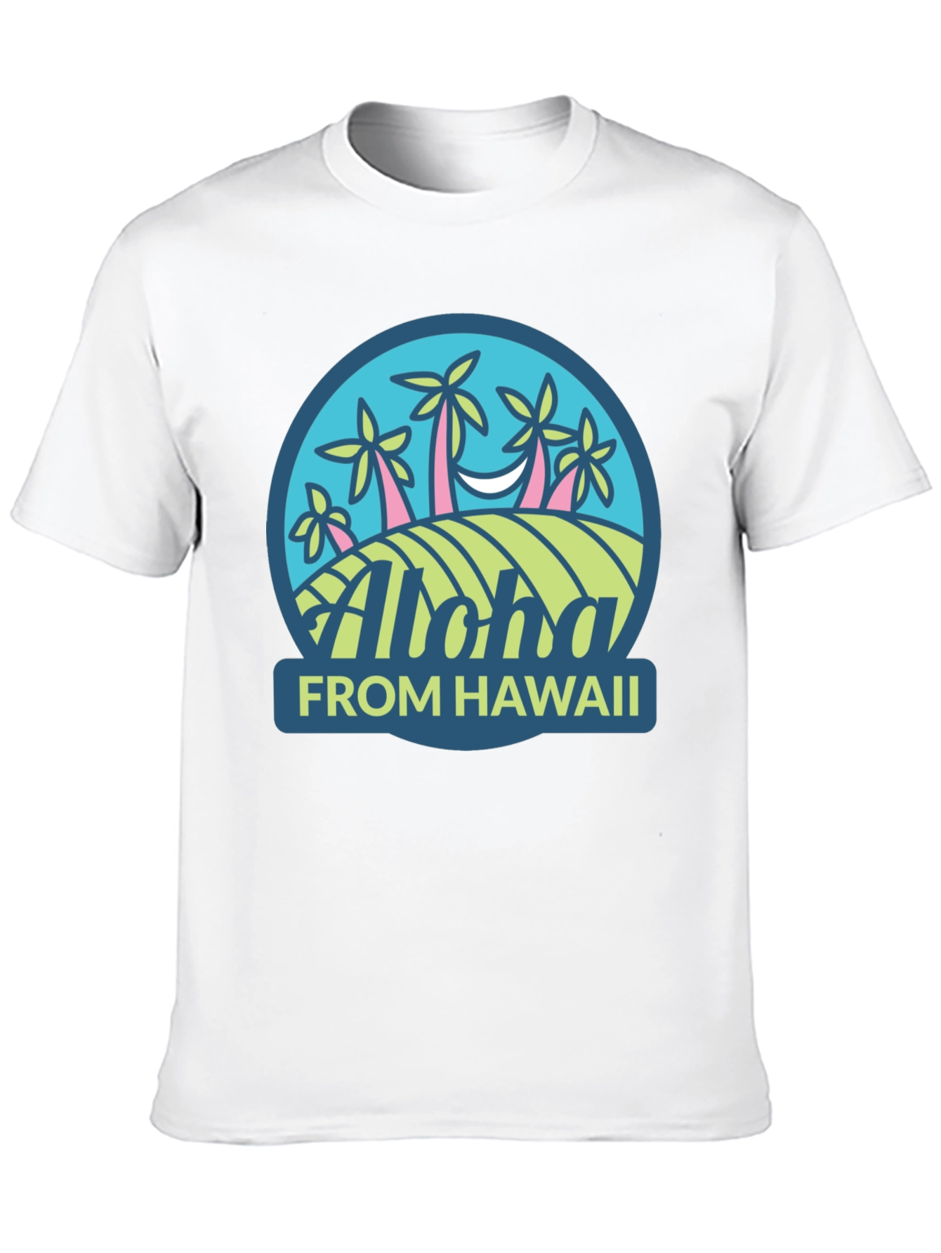 Aloha From Hawaii Graphic Tee - Mens Black T-Shirt