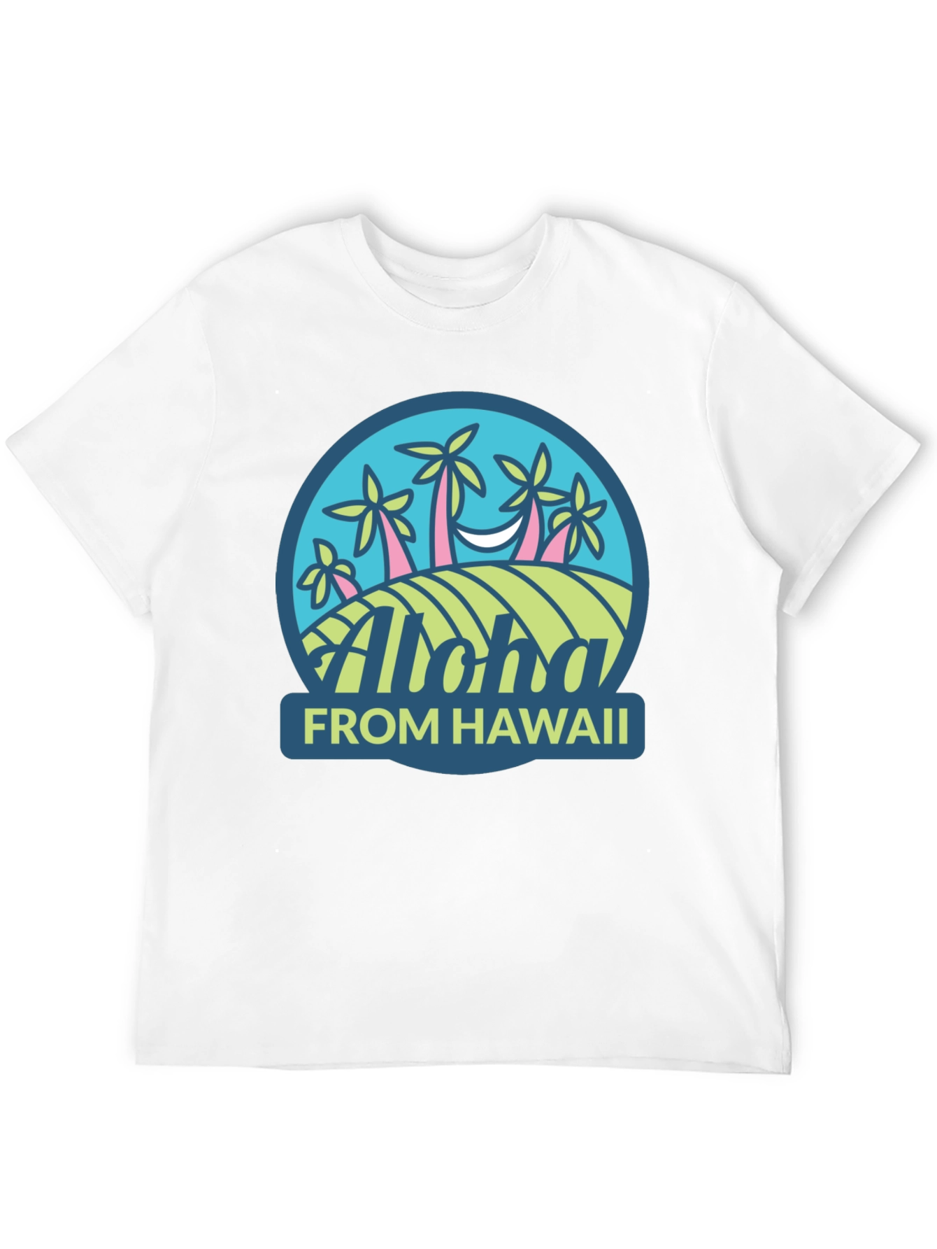 Aloha From Hawaii Graphic Tee - Mens Black T-Shirt