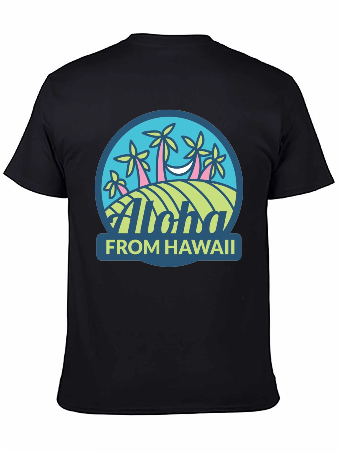 Aloha From Hawaii Graphic Tee - Mens Black T-Shirt
