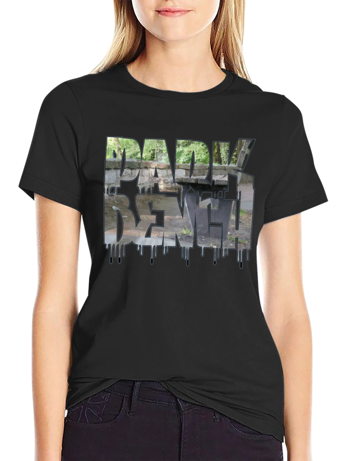 Daddy Bench Black Graphic Tee