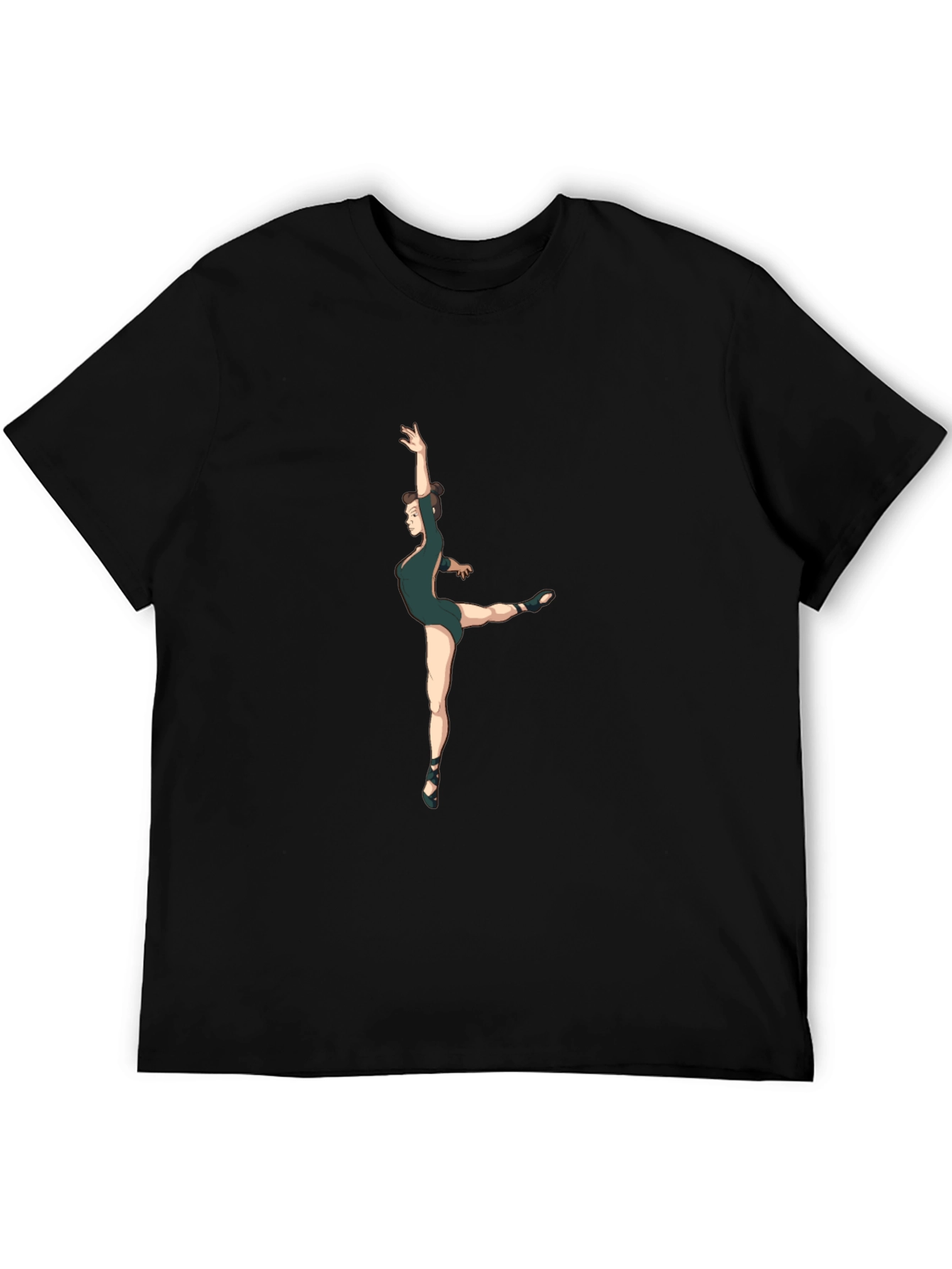 Ballet Dancer Graphic Black T-Shirt