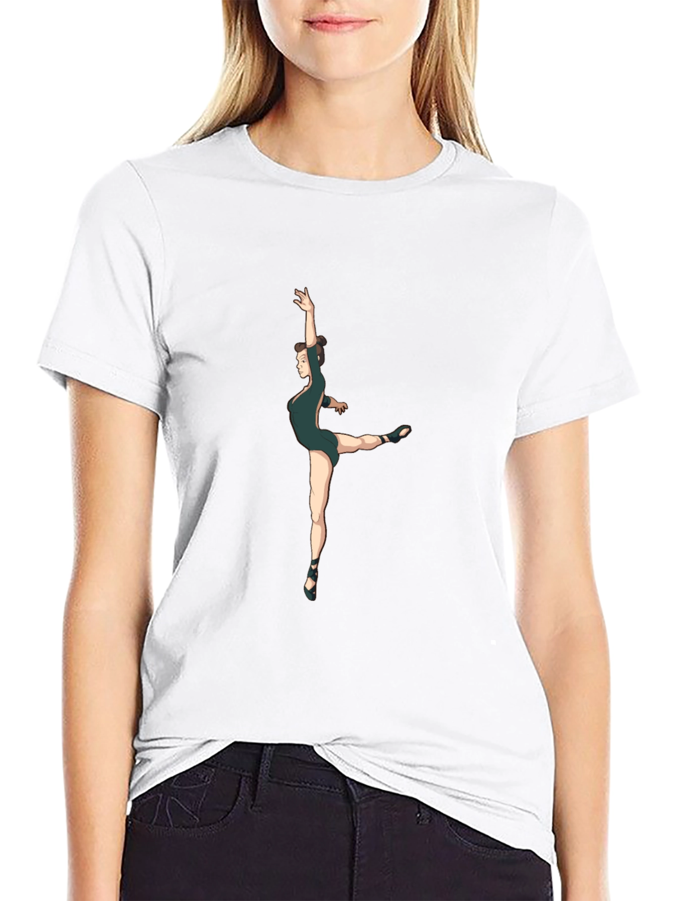 Ballet Dancer Graphic Black T-Shirt