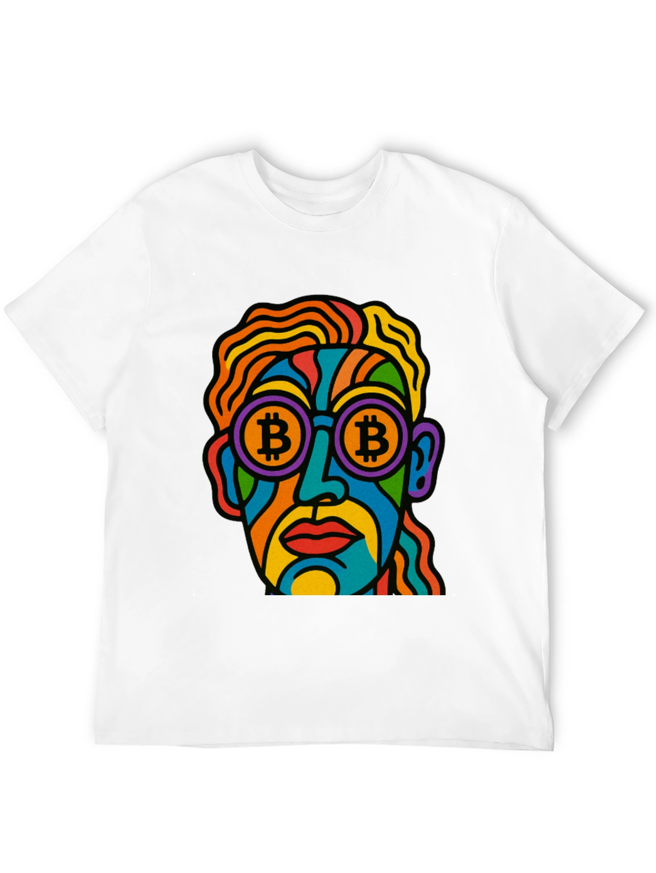 Bitcoin Art T-Shirt - Crypto Enthusiast Style