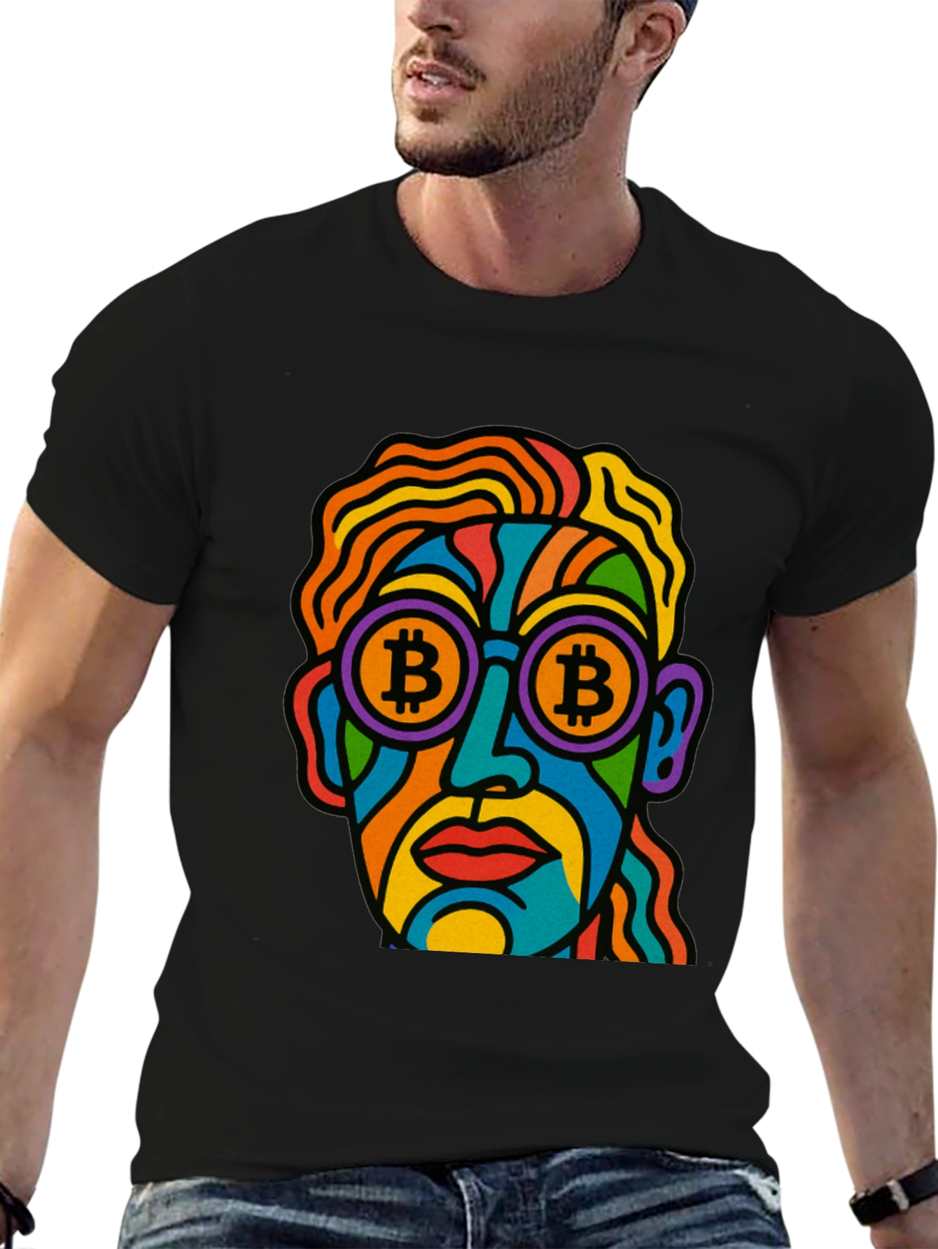 Bitcoin Art T-Shirt - Crypto Enthusiast Style