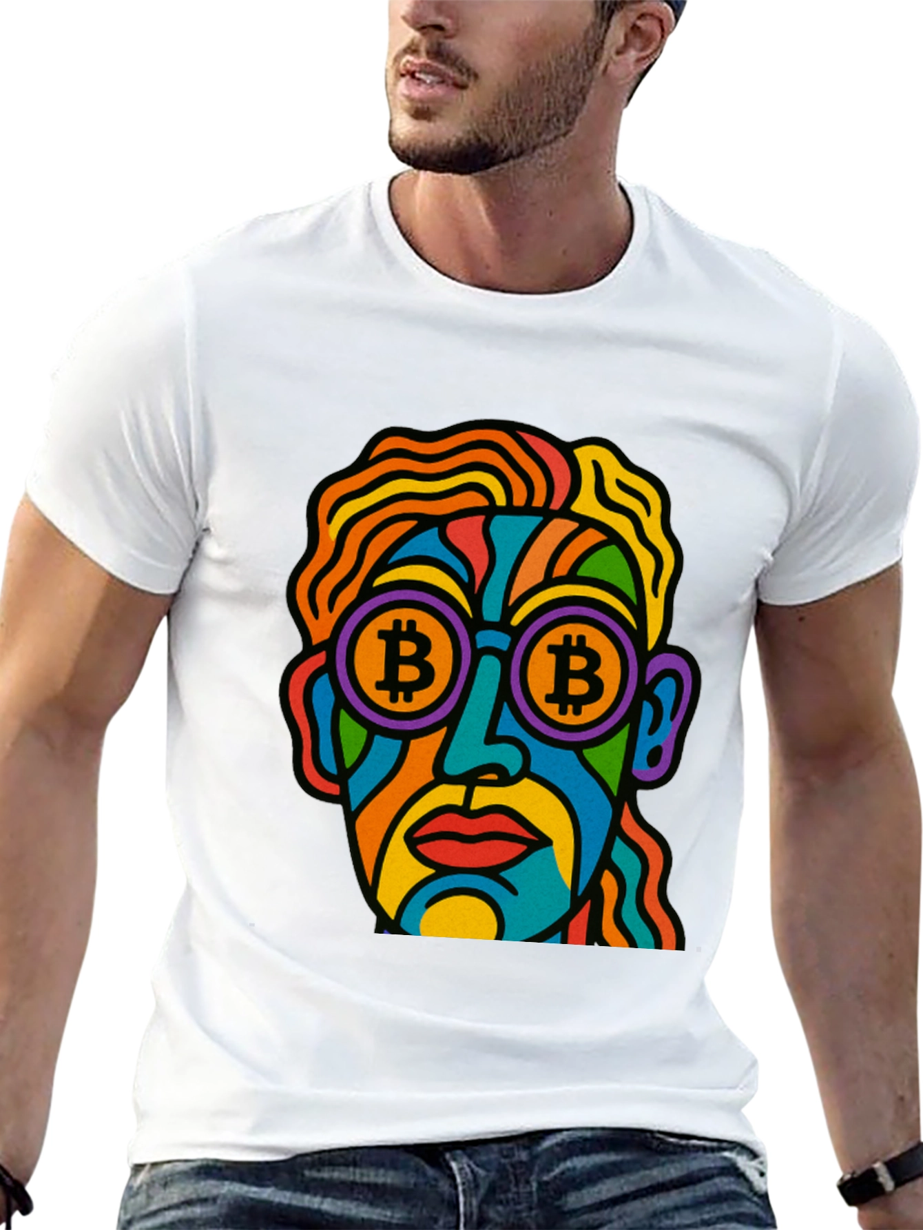 Bitcoin Art T-Shirt - Crypto Enthusiast Style