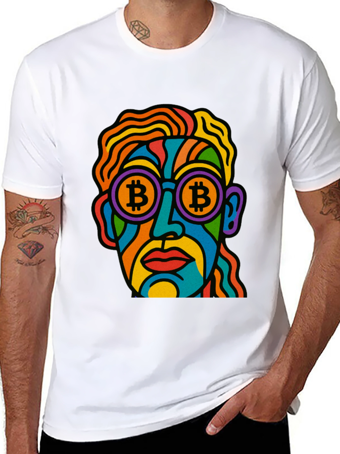 Bitcoin Art T-Shirt - Crypto Enthusiast Style