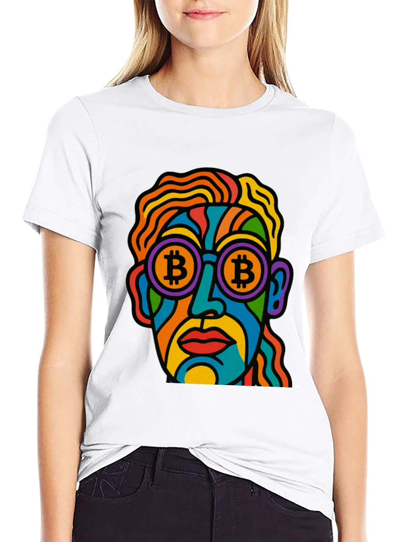 Bitcoin Art T-Shirt - Crypto Enthusiast Style