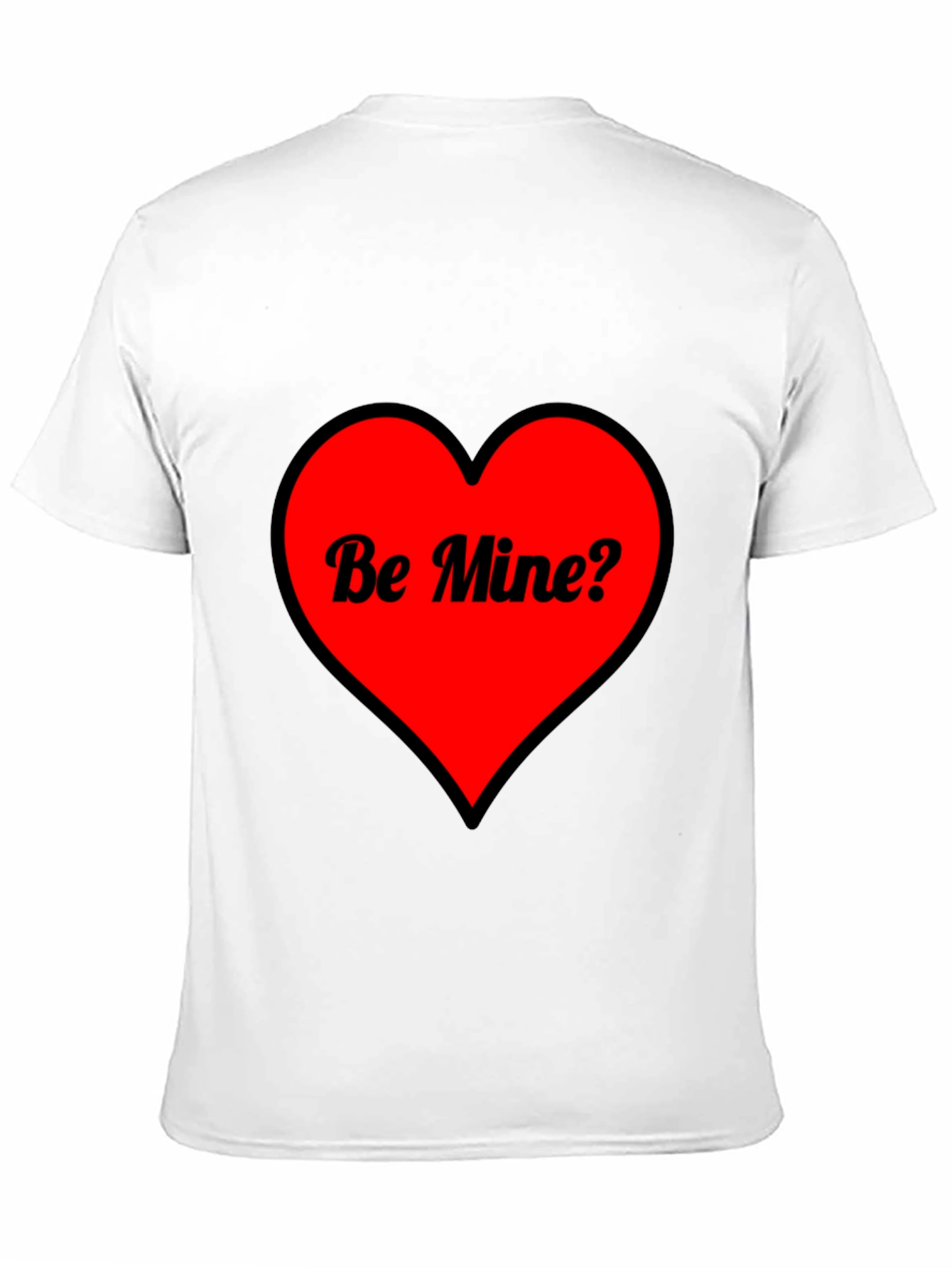 Be Mine? Heart Valentines Day Graphic T-Shirt