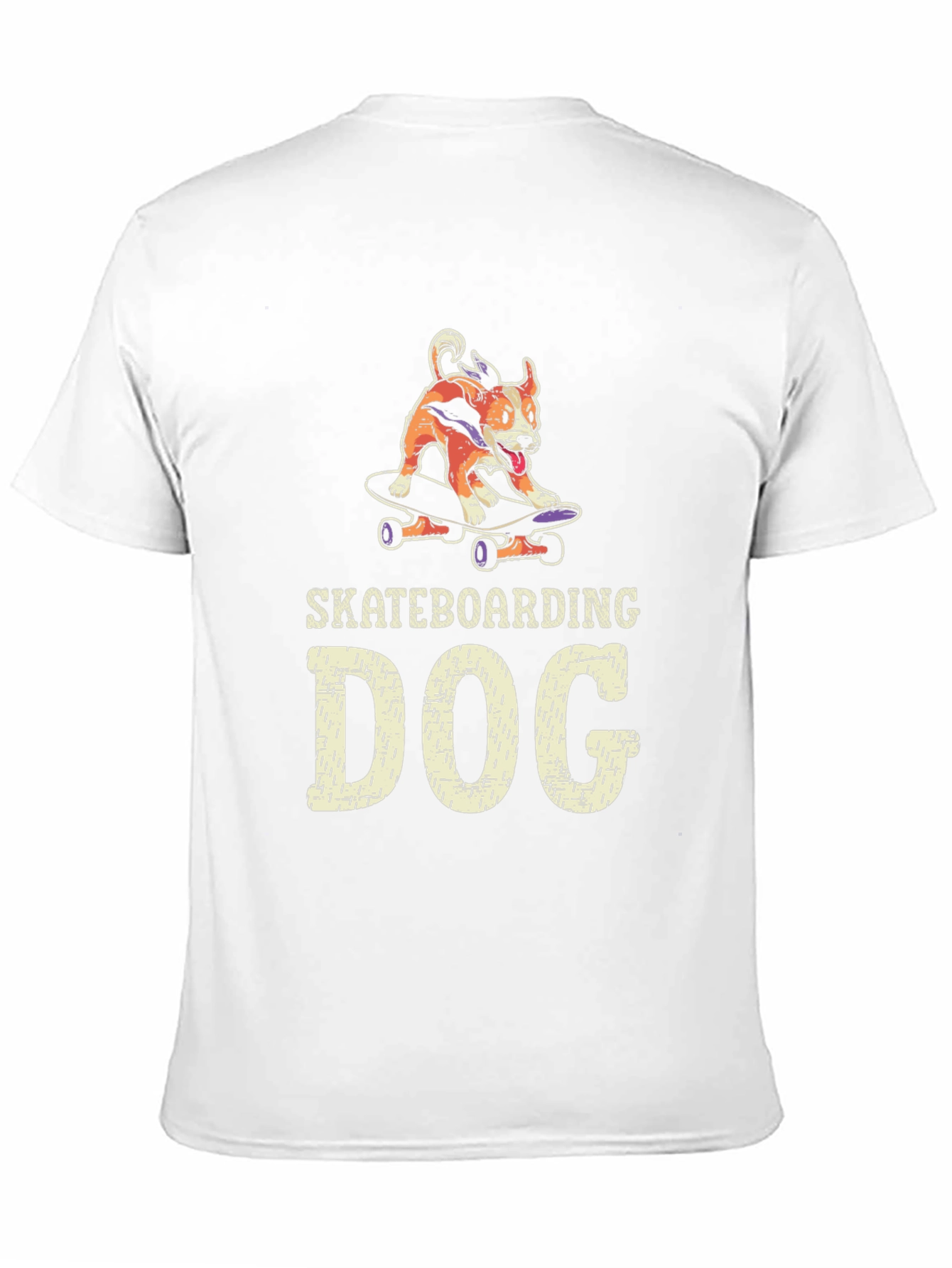 Skateboarding Dog Graphic Tee - Unique Dog Lover T-Shirt