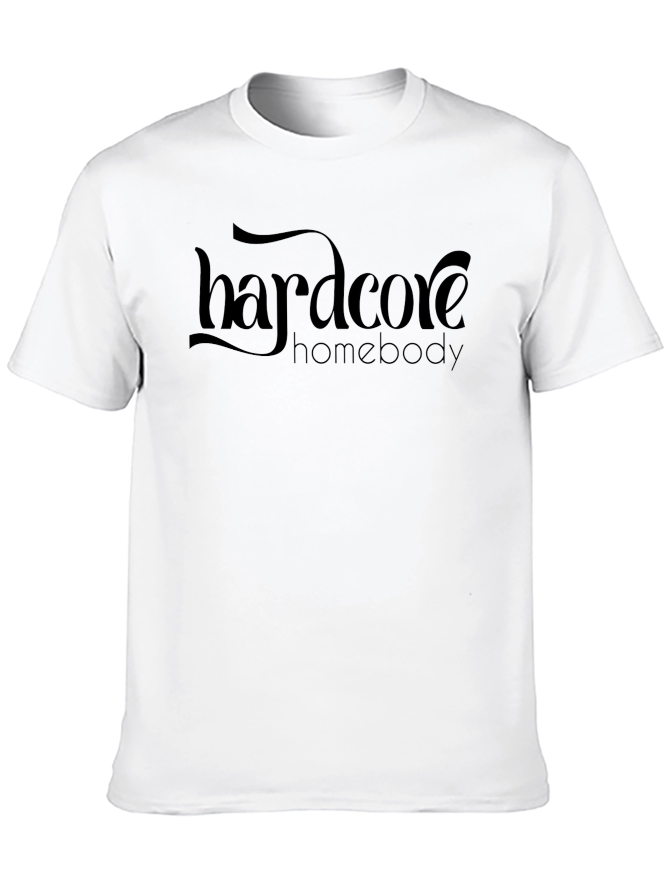 Hardcore Homebody Black Graphic Tee