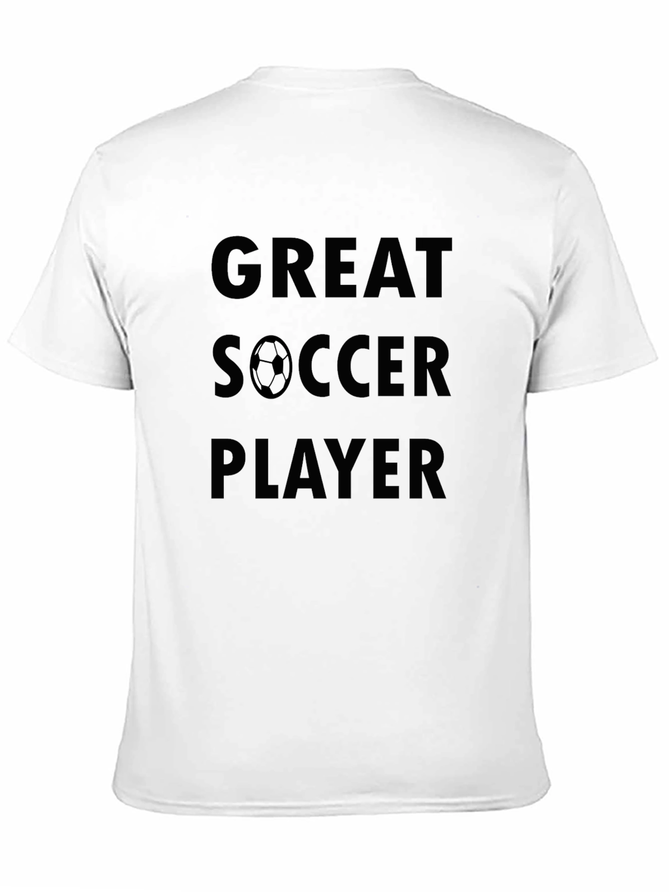 Great Soccer Player Graphic Black T-Shirt