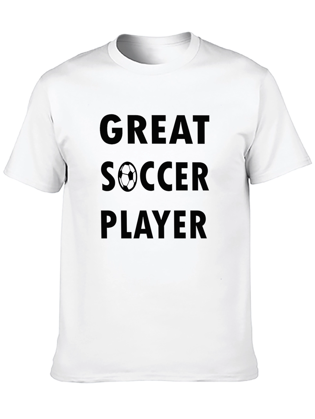 Great Soccer Player Graphic Black T-Shirt