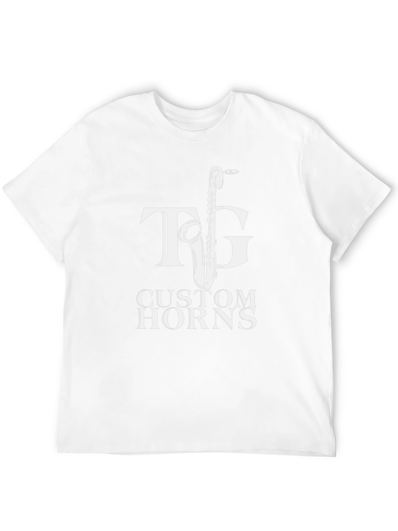 TG Custom Horns T-Shirt - Black Saxophone Tee