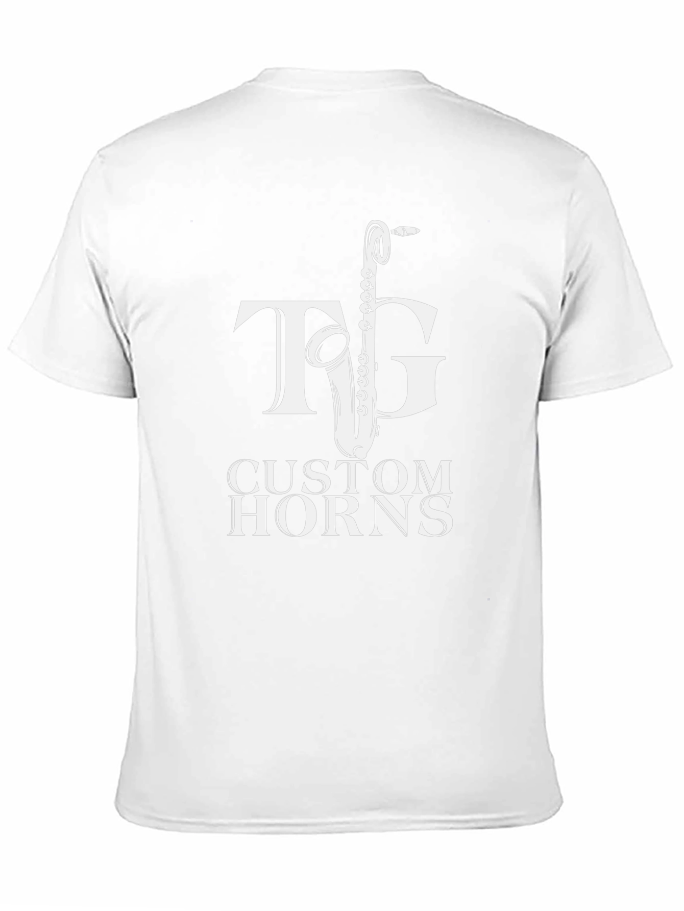 TG Custom Horns T-Shirt - Black Saxophone Tee