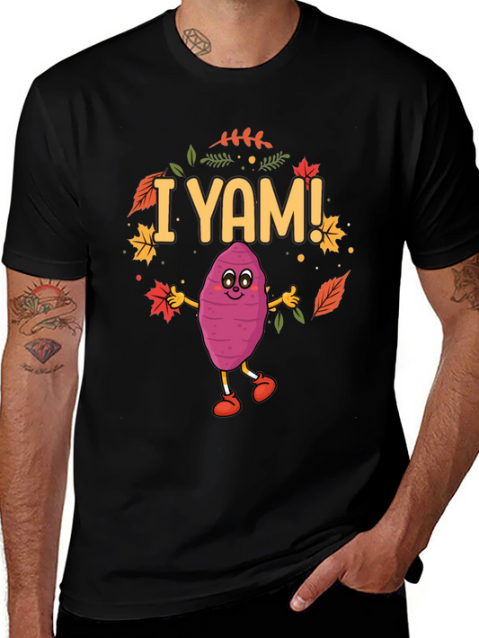 I Yam! Funny Thanksgiving T-Shirt - Cute Sweet Potato Tee