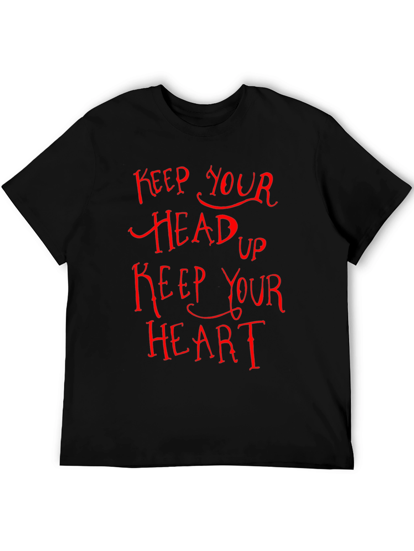 Keep Your Head Up Graphic Tee - Black