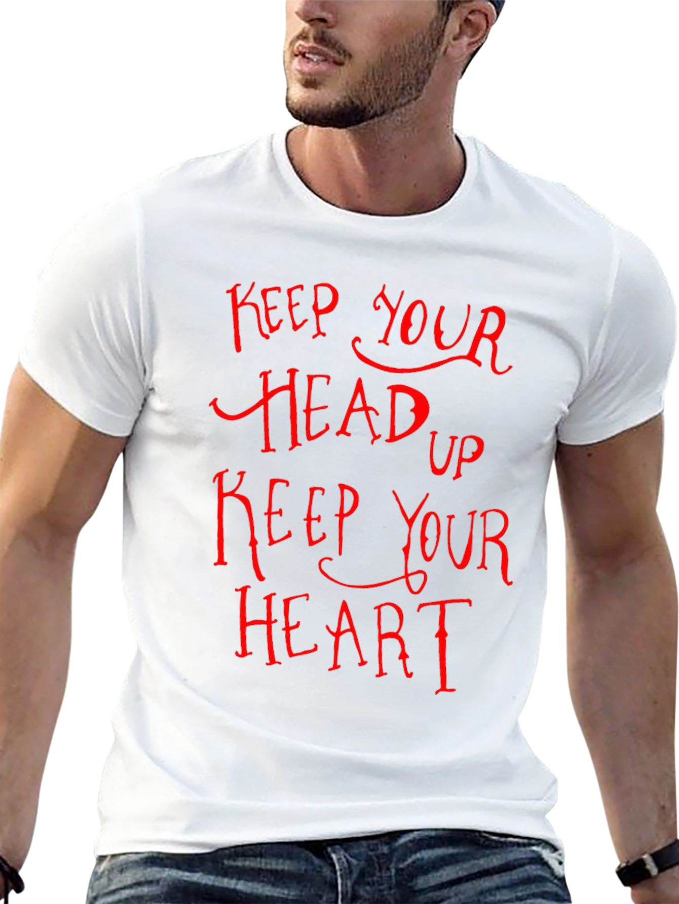 Keep Your Head Up Graphic Tee - Black