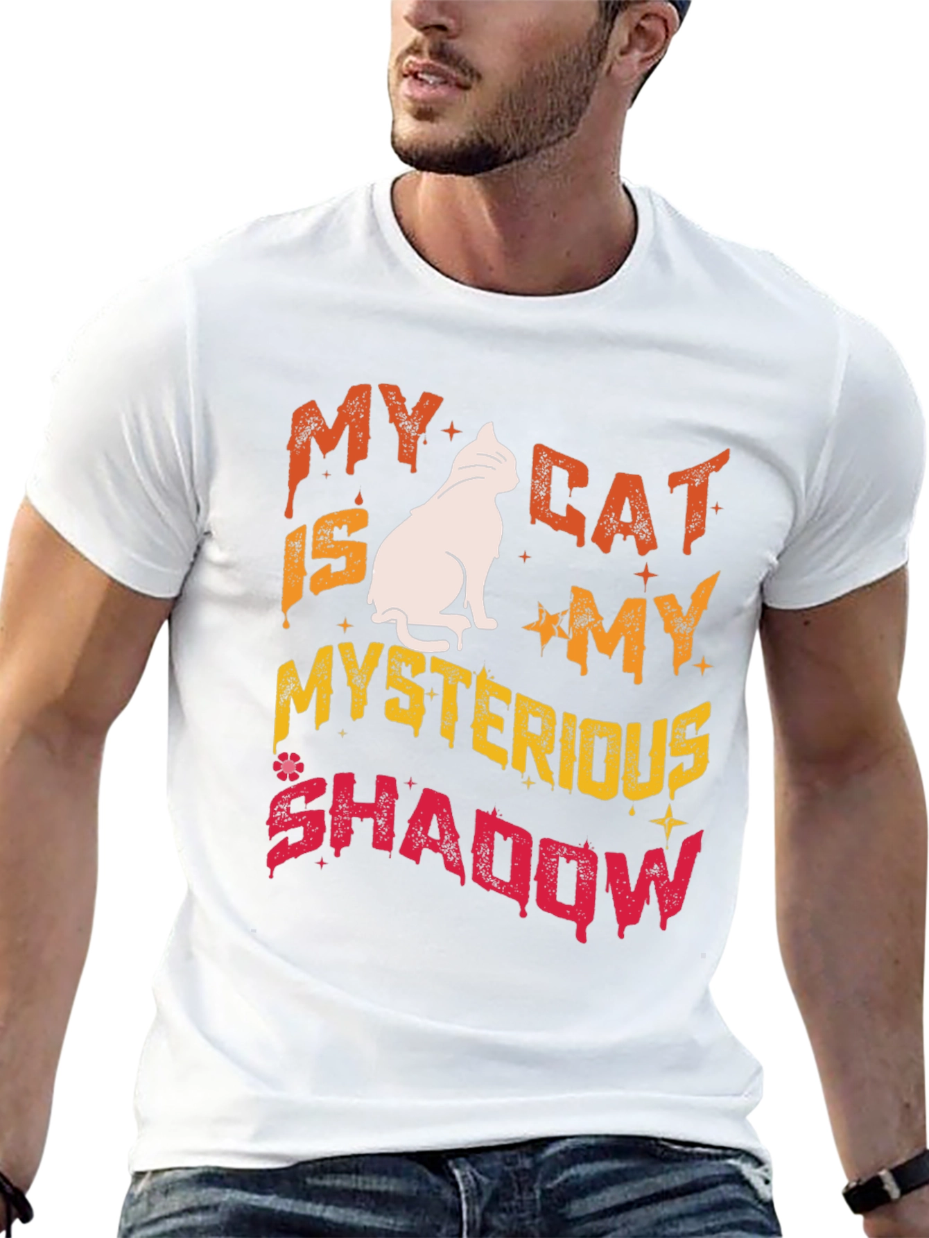 My Cat Is My Mysterious Shadow T-Shirt