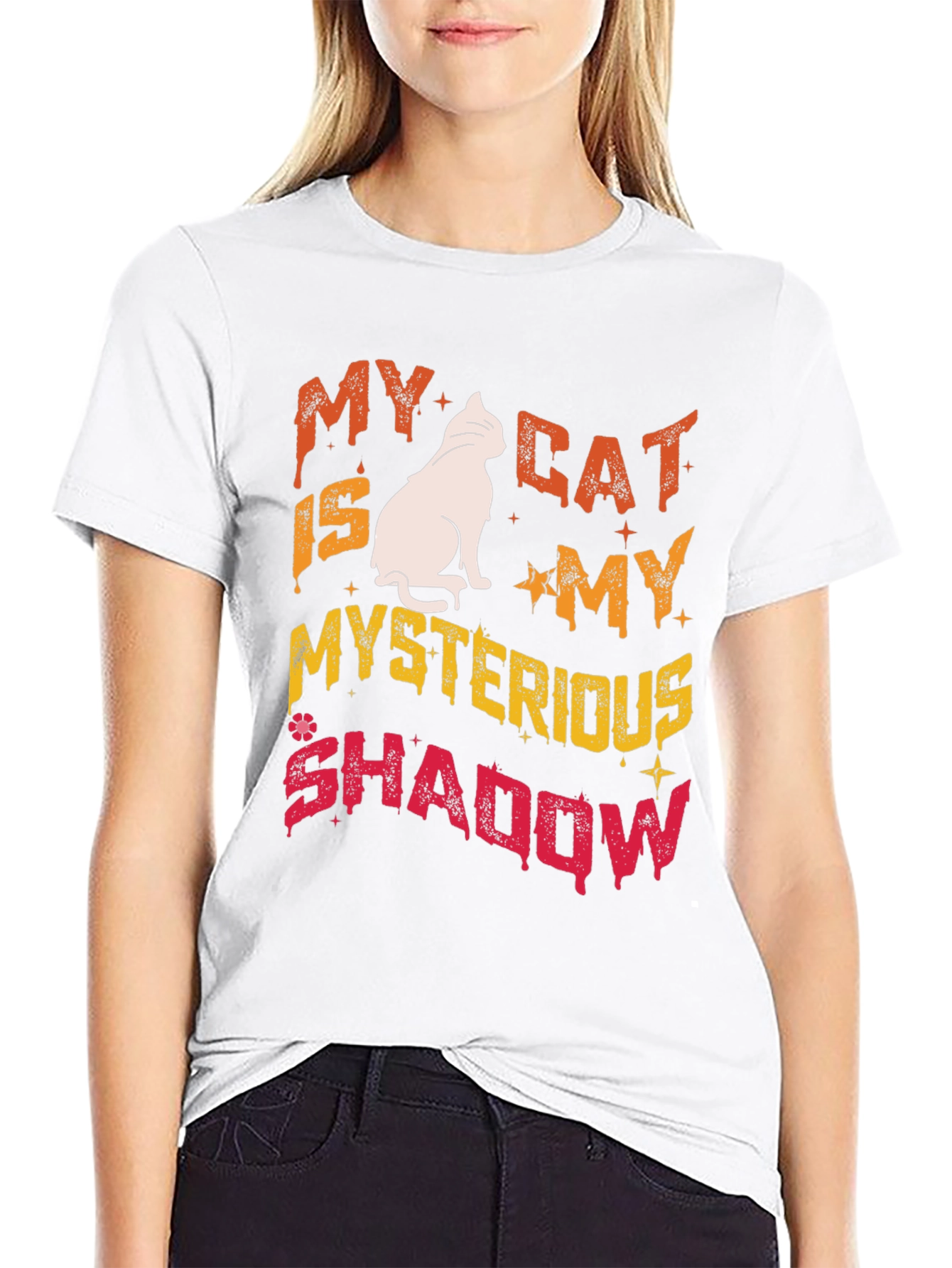 My Cat Is My Mysterious Shadow T-Shirt