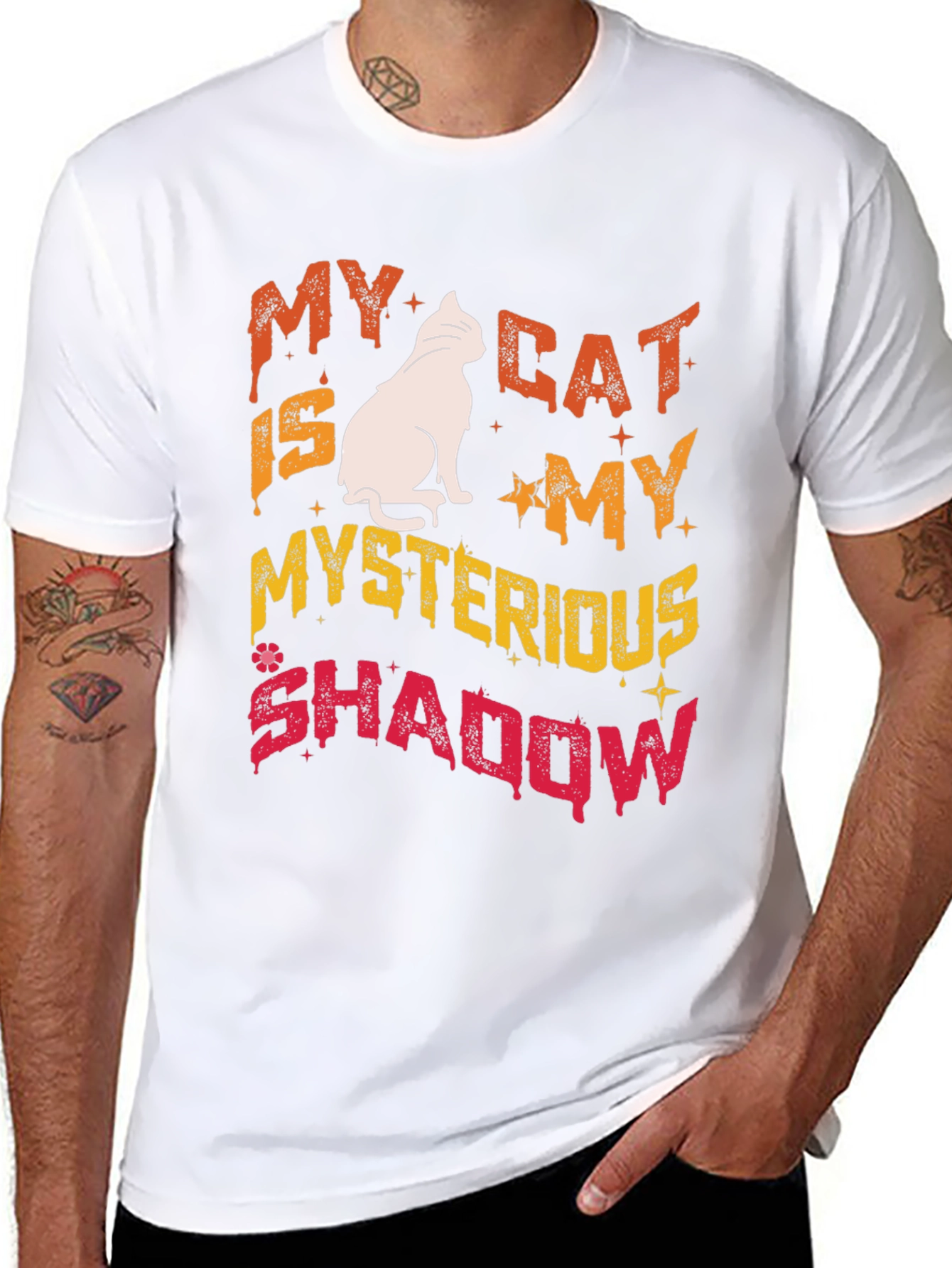 My Cat Is My Mysterious Shadow T-Shirt