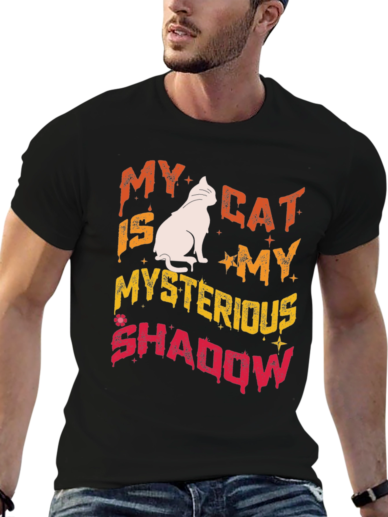 My Cat Is My Mysterious Shadow T-Shirt