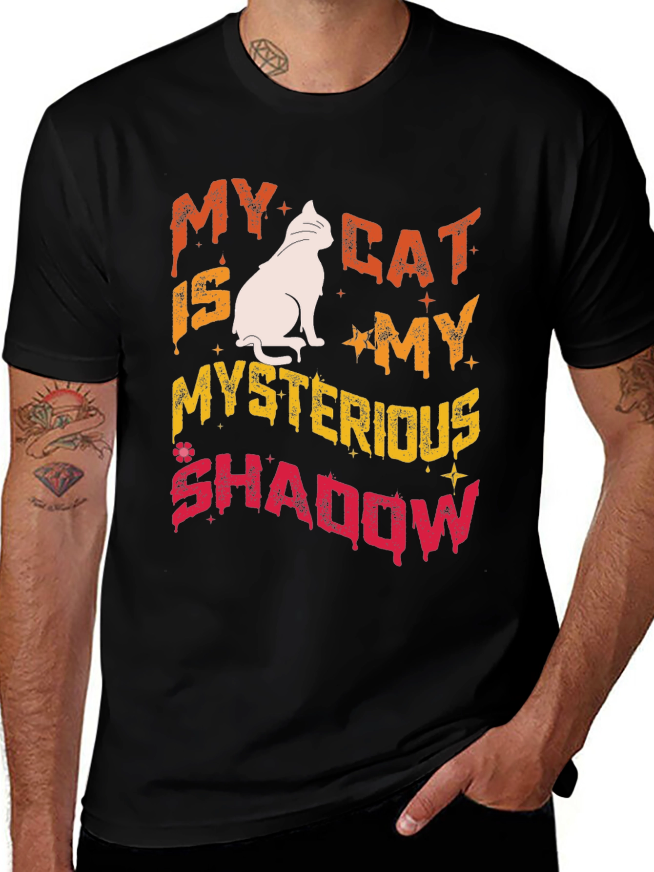 My Cat Is My Mysterious Shadow T-Shirt