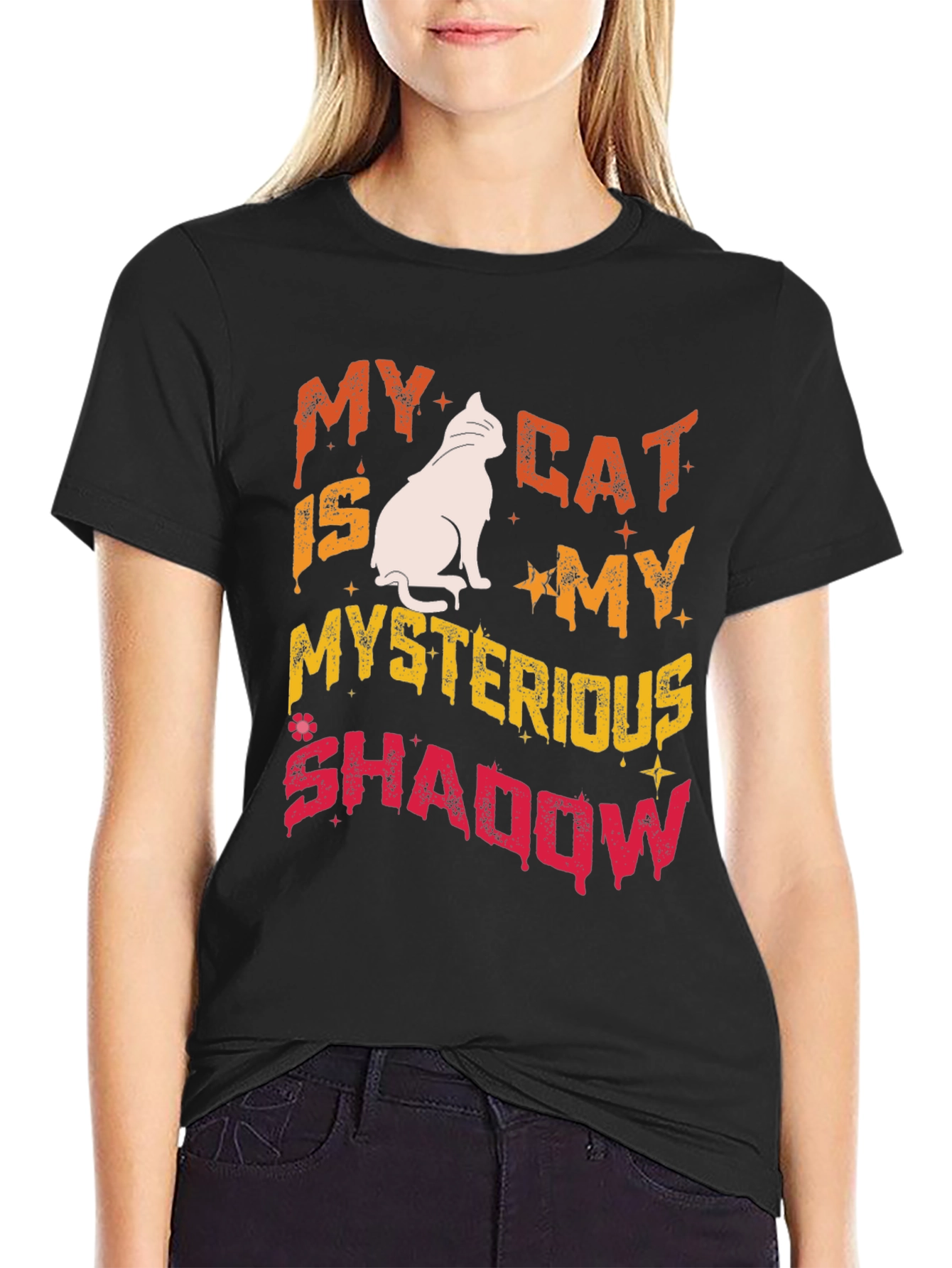 My Cat Is My Mysterious Shadow T-Shirt