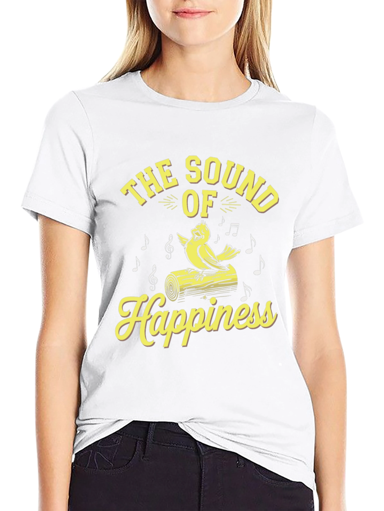 Sound of Happiness T-Shirt - Bird Graphic Tee