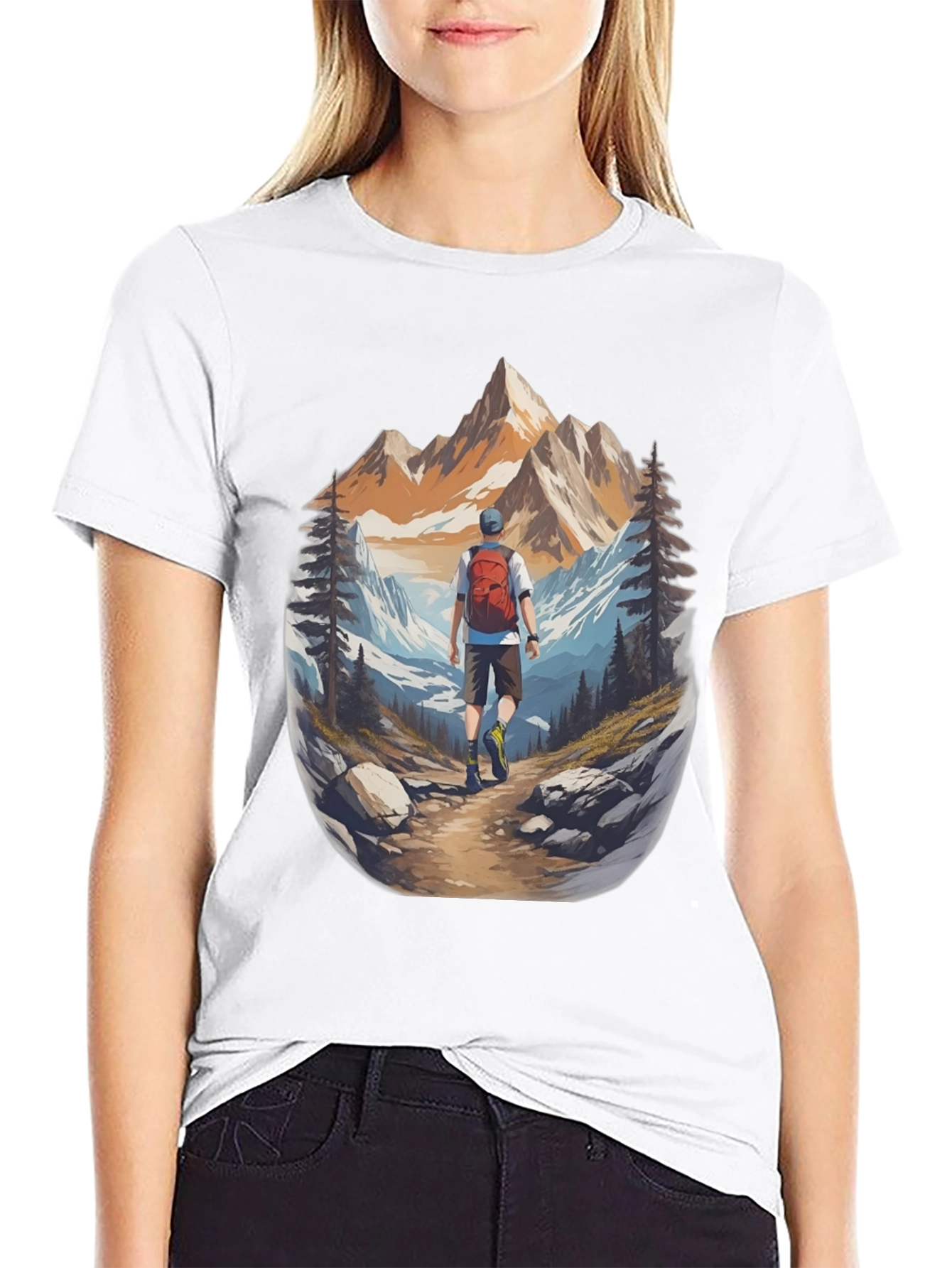 Mountain Hiker Graphic Tee - Adventure Ready!